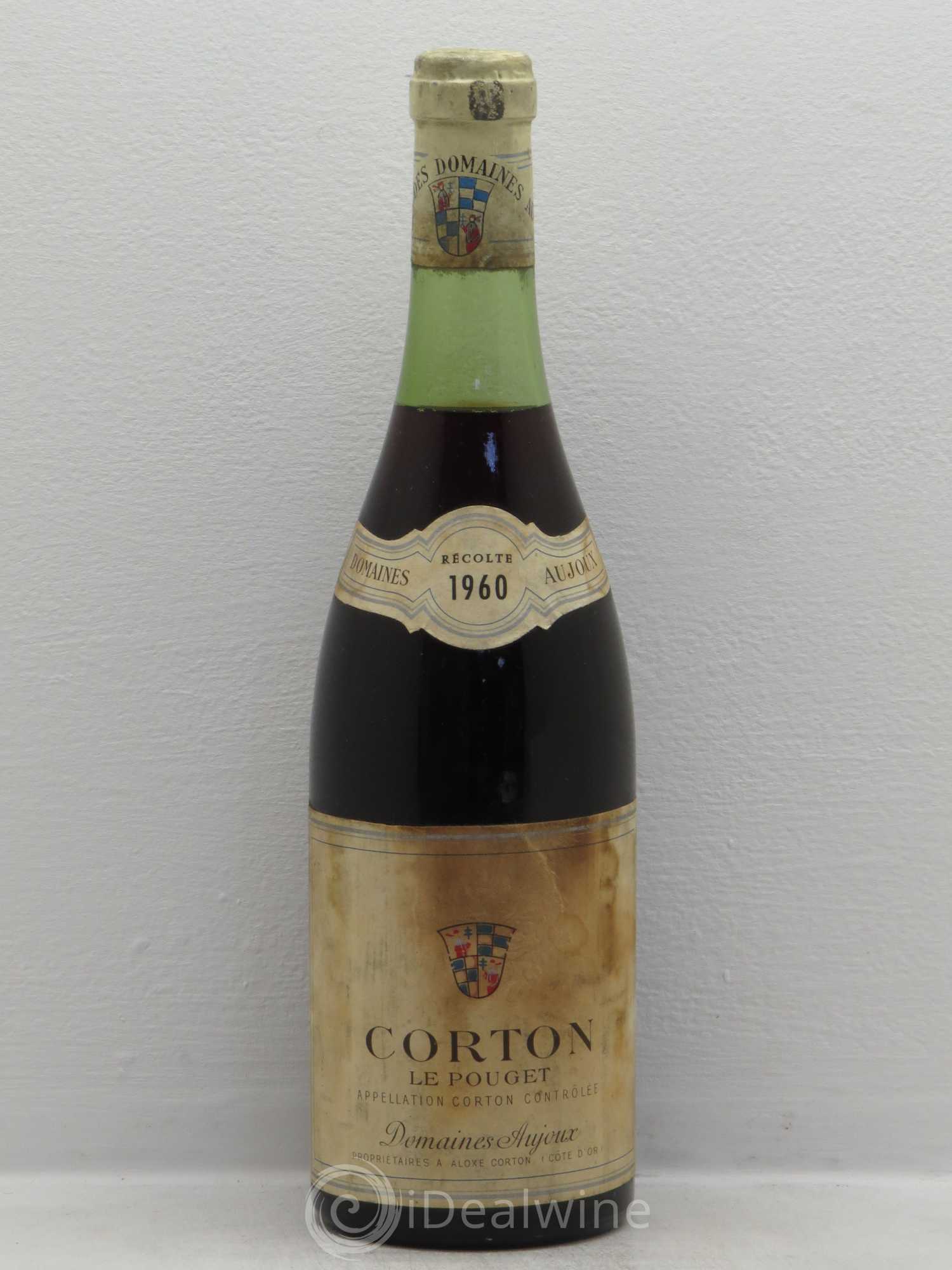 Corton Grand Cru Le Pouget Domaine Aujoux 1960 - Posten von 1 Flasche - 0