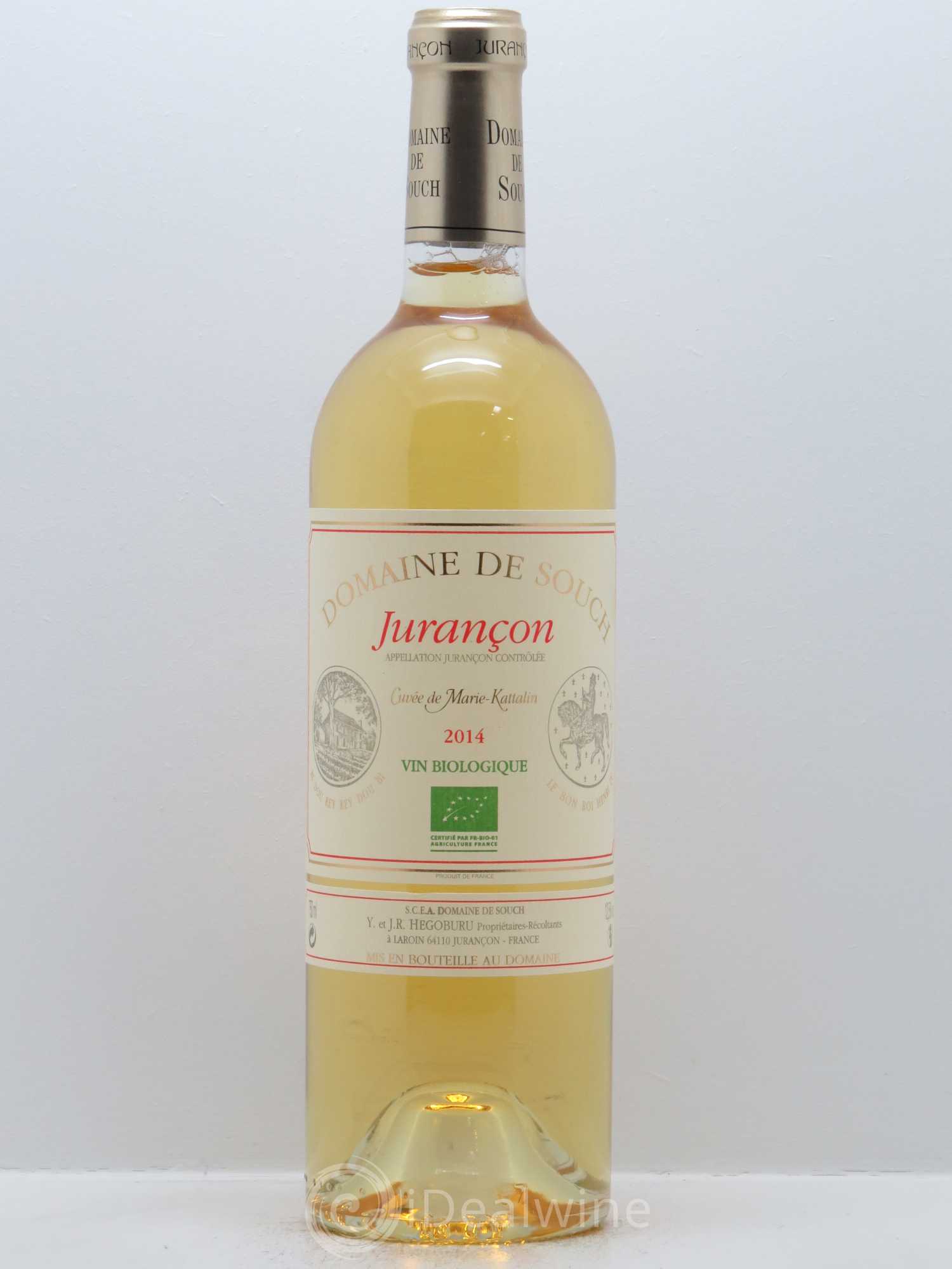 Jurançon Marie Kattalyn Souch (Domaine de) 2014 - Lotto di 1 bottiglia - 0