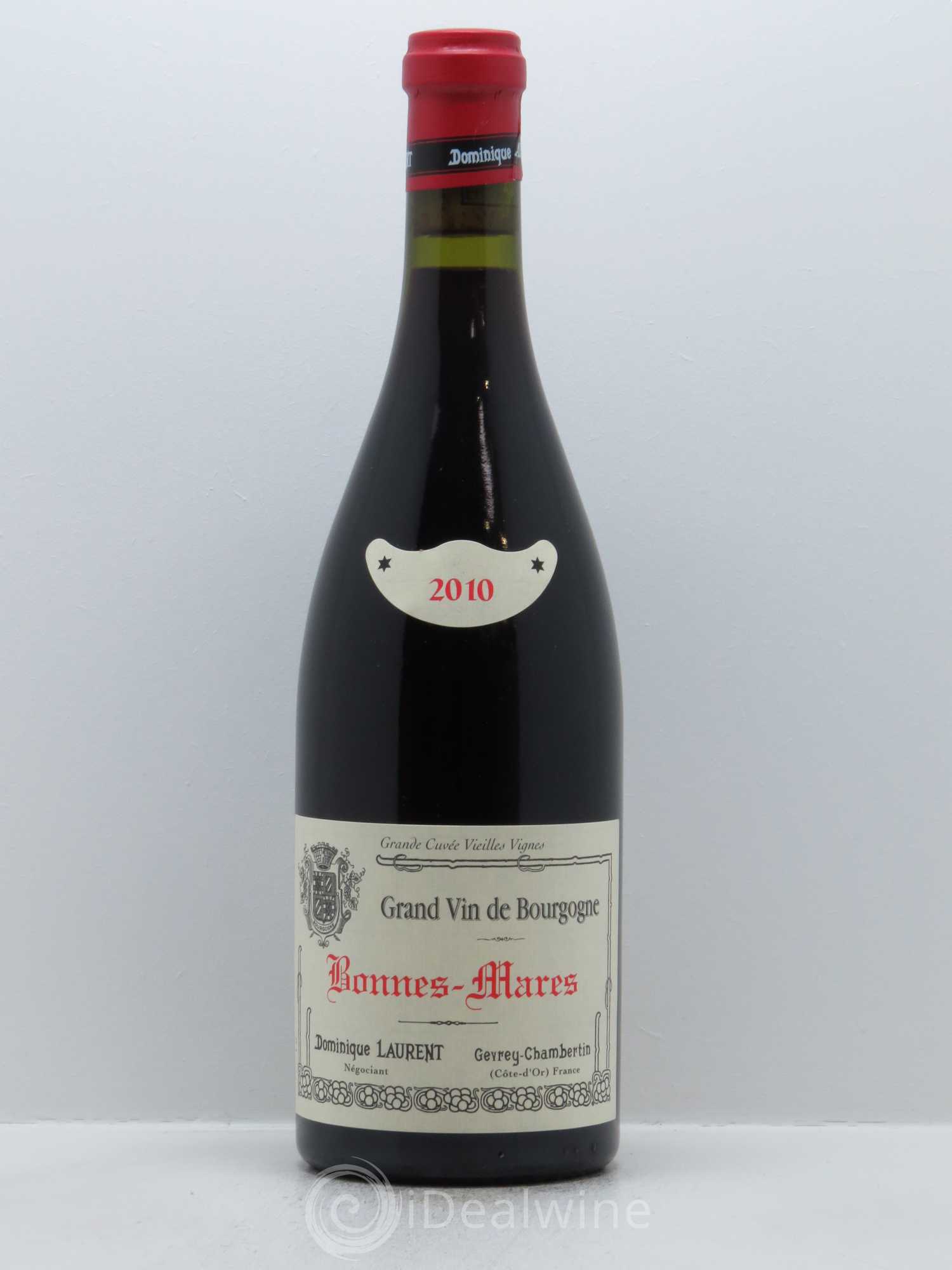 Bonnes-Mares Grand Cru Grande Cuvée Vieilles Vignes Dominique Laurent 2010 - Lot de 1 bouteille - 0