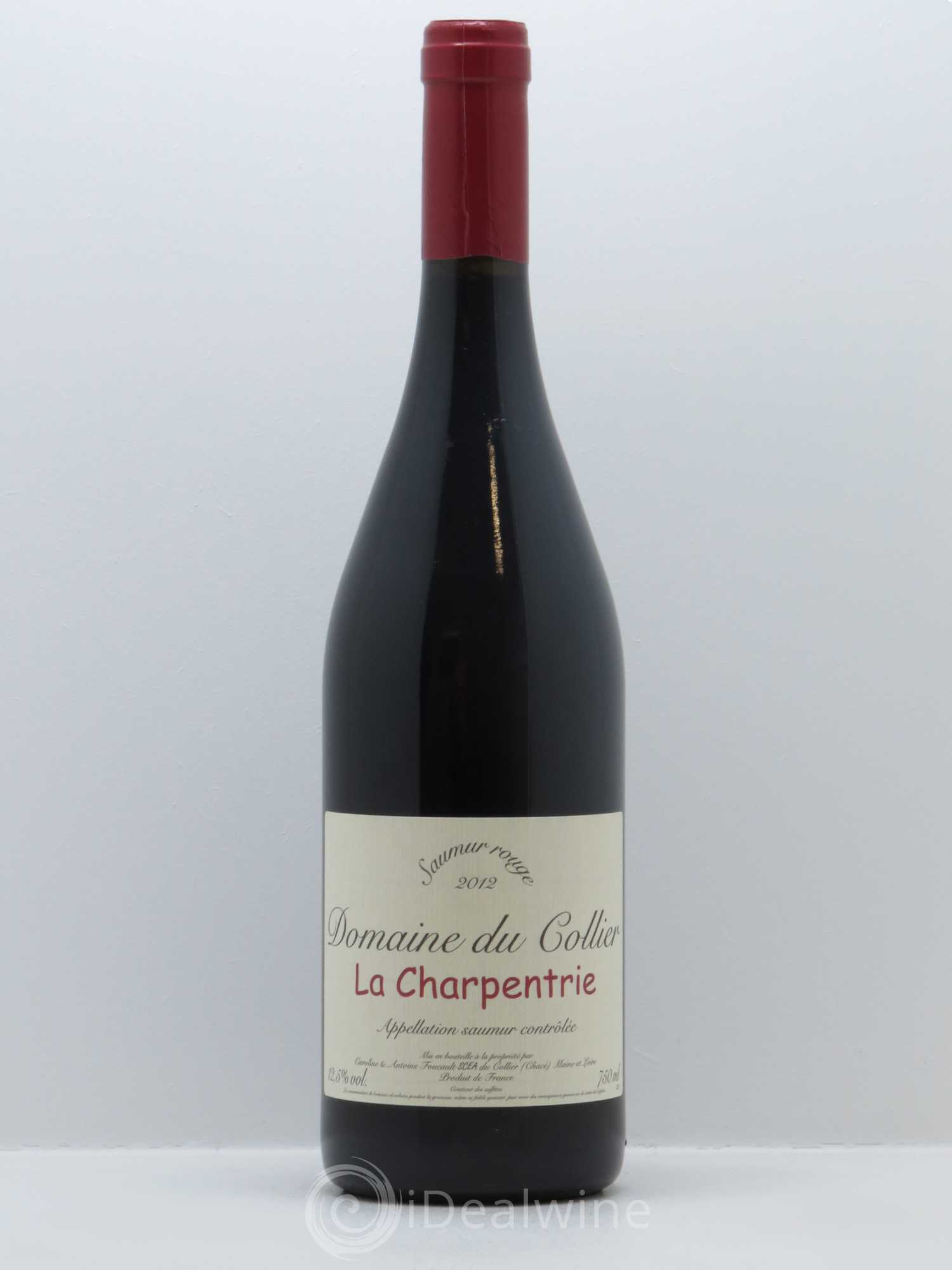 Saumur La Charpentrie Domaine du Collier 2012 - Lot de 1 bouteille - 0