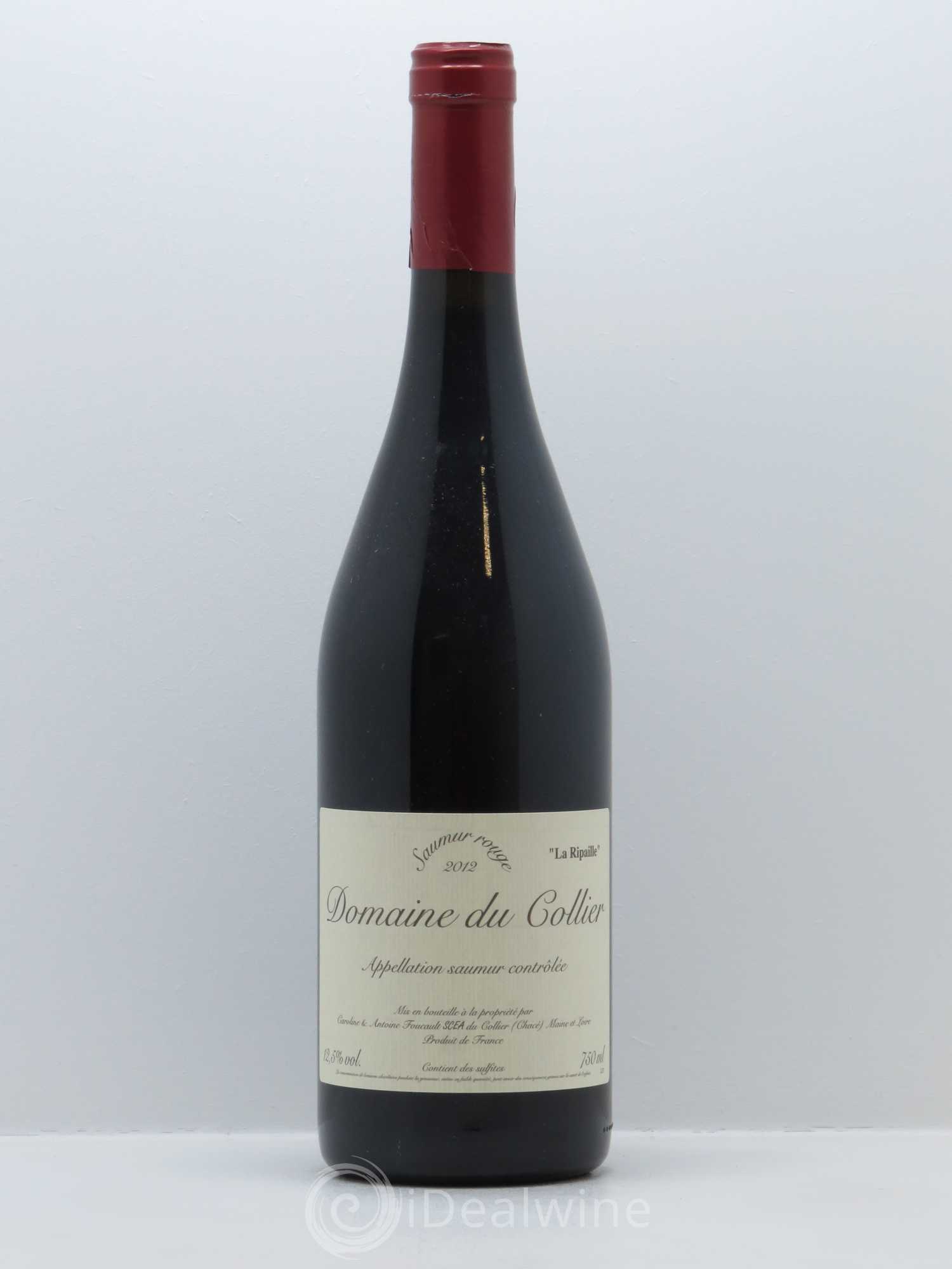 Saumur La Ripaille Domaine du Collier 2012 - Lot de 1 bouteille - 0