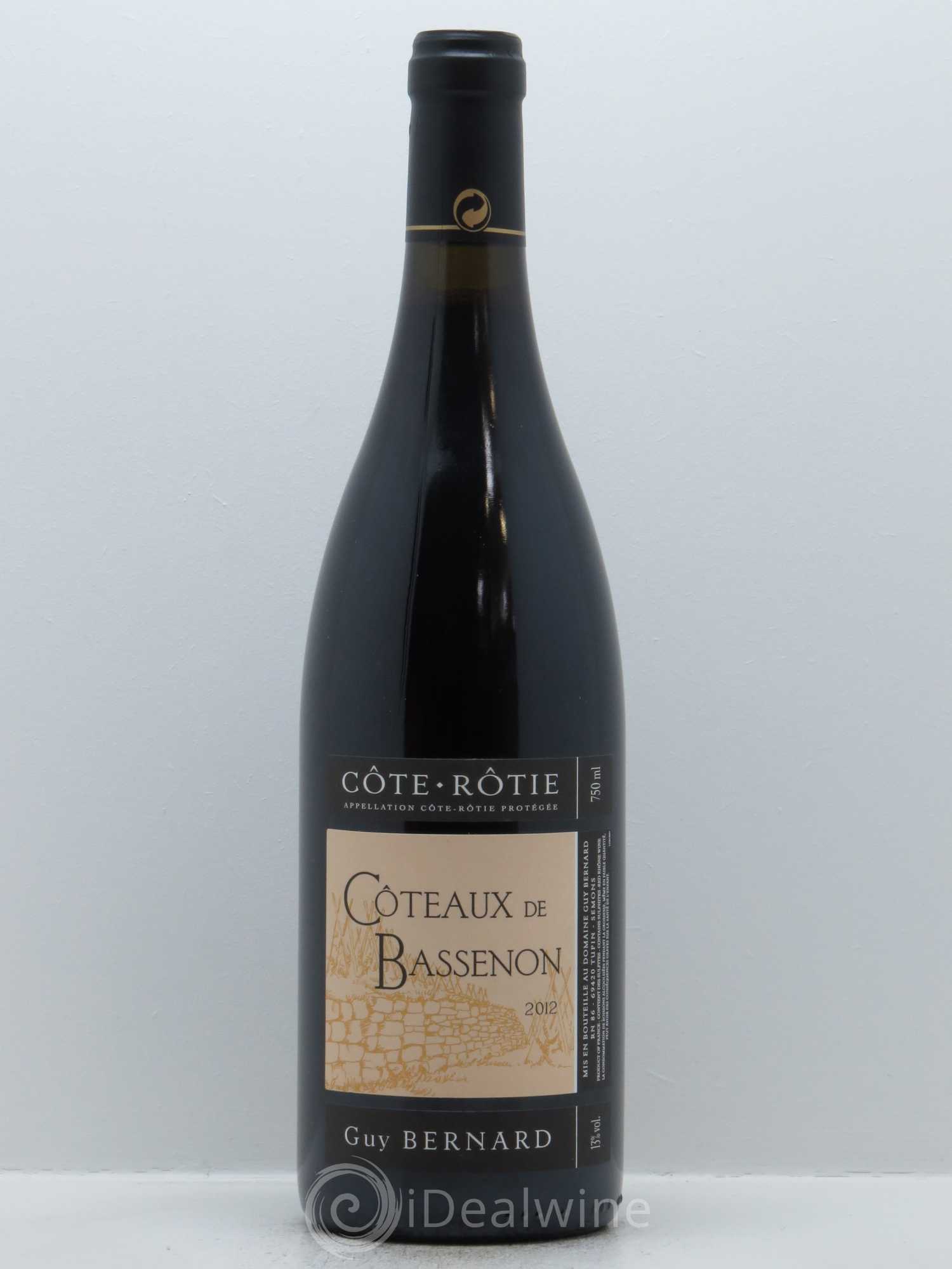 Côte-Rôtie Coteaux de Bassenon Guy Bernard (Domaine) 2012 - Posten von 1 Flasche - 0