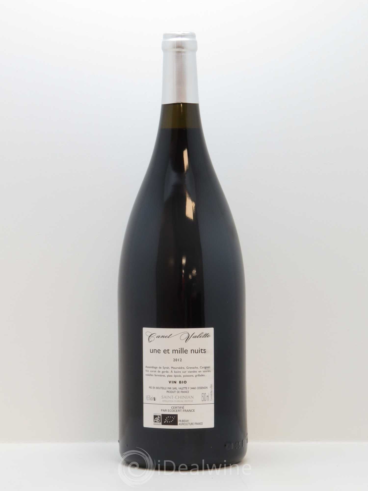 Saint-Chinian Une et mille nuits Canet-Valette (Domaine) 2012 - Lot de 1 magnum - 1