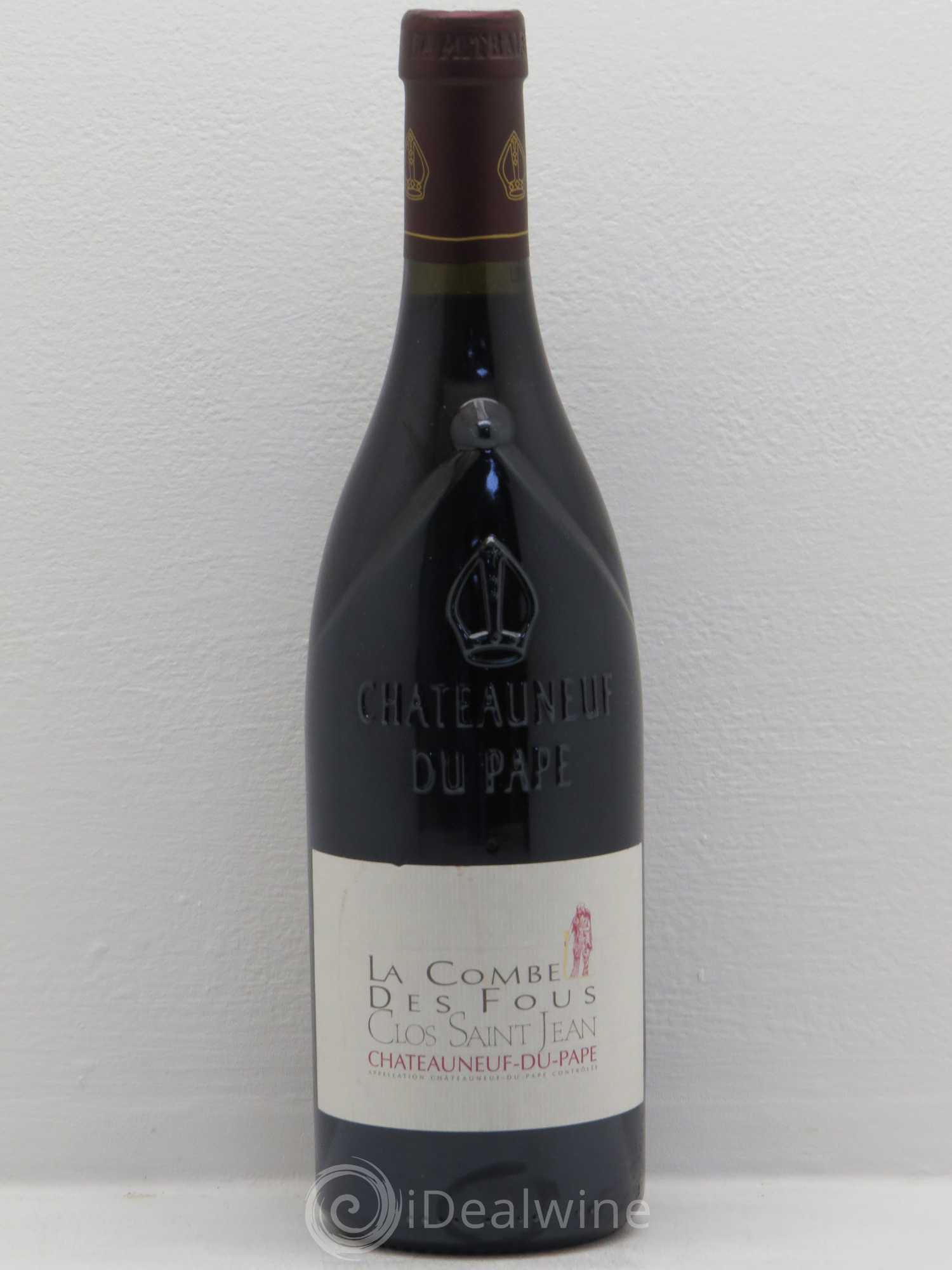 Châteauneuf-du-Pape Clos Saint-Jean La Combe des Fous Pascal et Vincent Maurel 2010 - Lot de 1 bouteille - 0