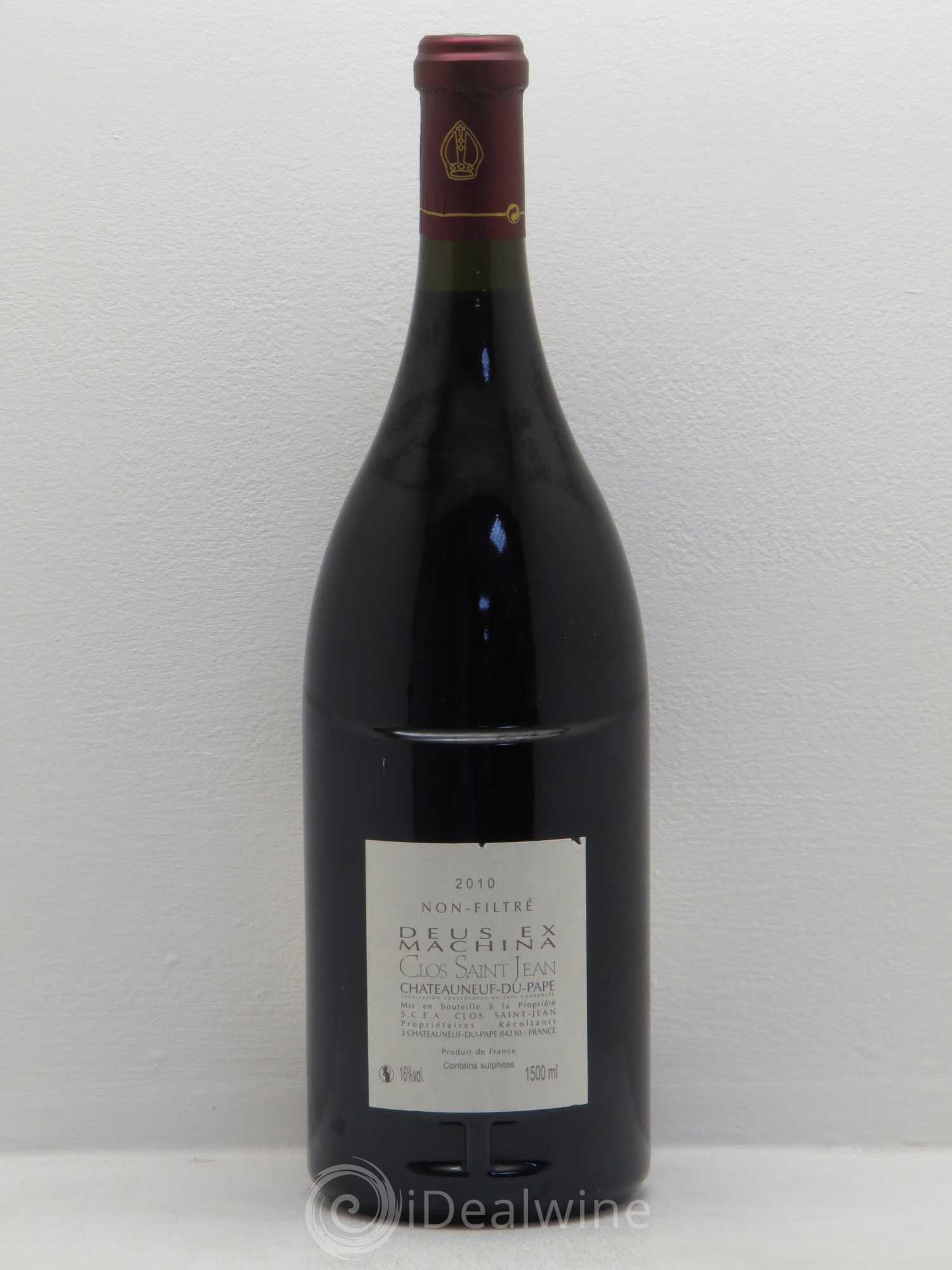 Châteauneuf-du-Pape Clos Saint-Jean Deus Ex Machina Pascal et Vincent Maurel 2010 - Lot de 1 magnum - 1