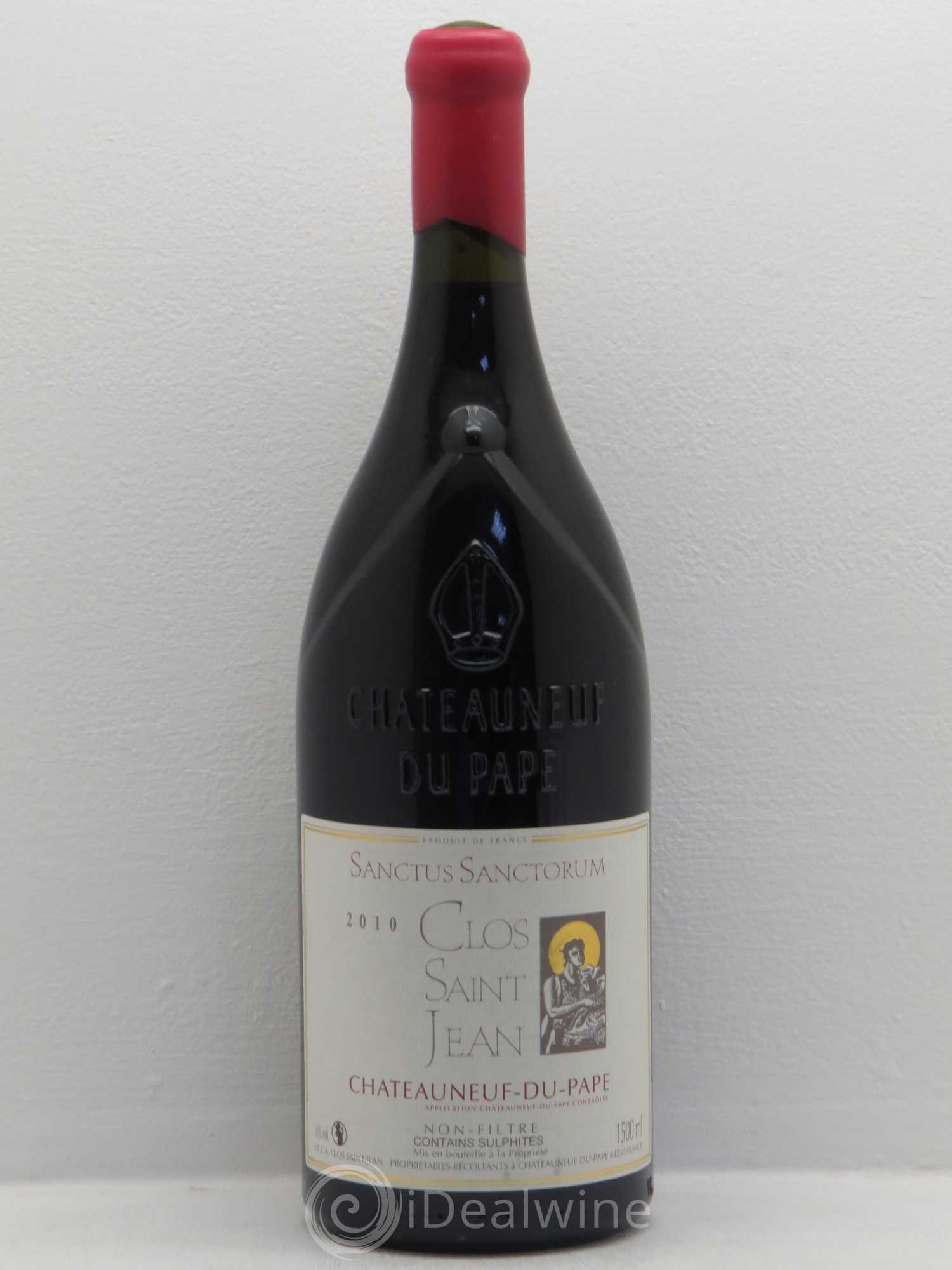 Châteauneuf-du-Pape Clos Saint-Jean Sanctus Sanctorum Pascal et Vincent Maurel 2010 - Lot de 1 magnum - 0