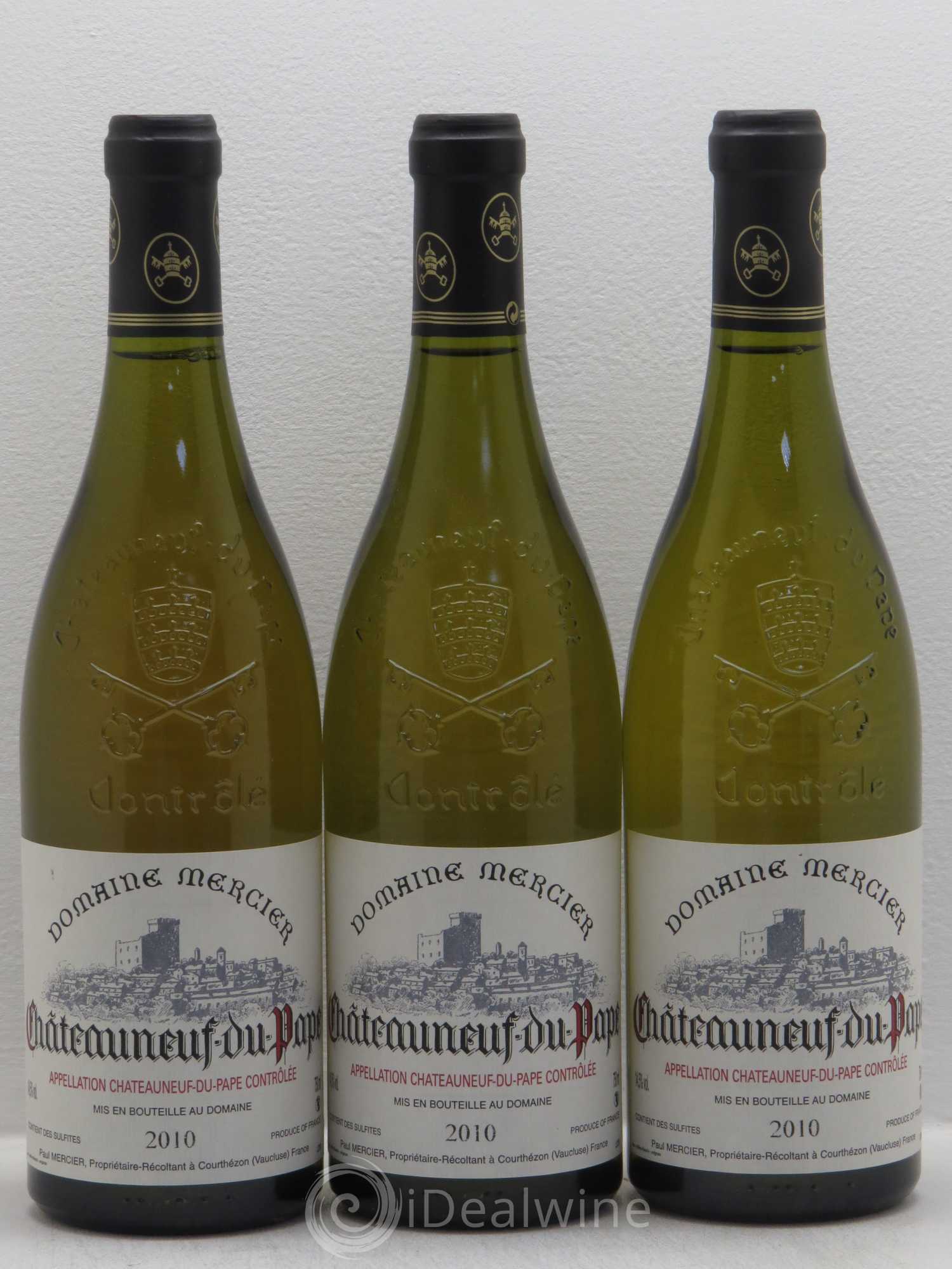 Châteauneuf-du-Pape Mercier 2010 - Lot de 3 bouteilles - 0