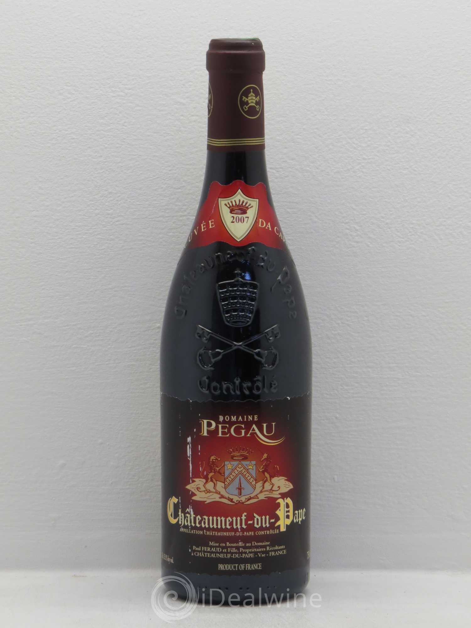 Châteauneuf-du-Pape Domaine du Pégau Cuvée Da Capo Paul et Laurence Féraud 2007 - Lot de 1 bouteille - 0