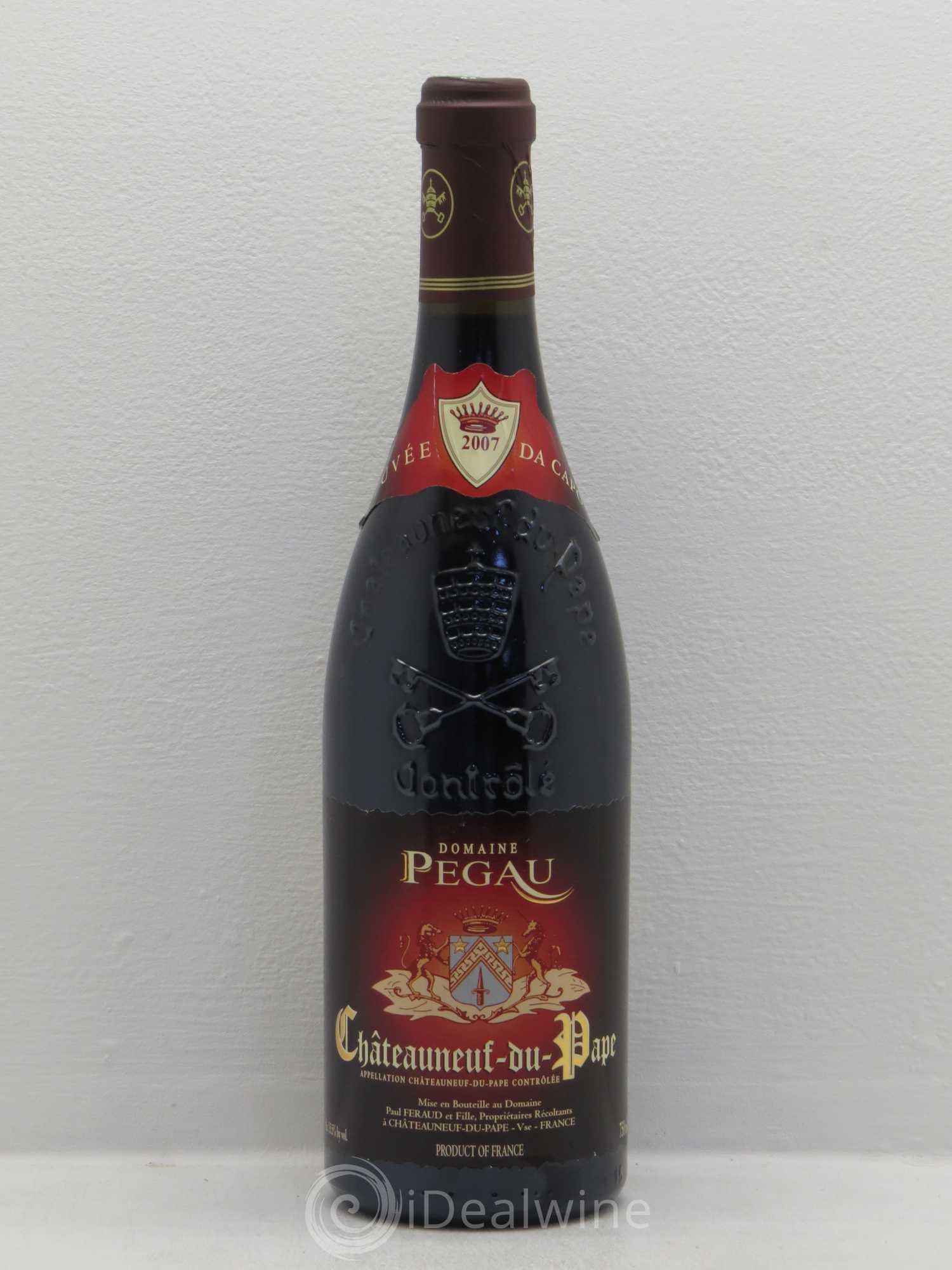 Châteauneuf-du-Pape Domaine du Pégau Cuvée Da Capo Paul et Laurence Féraud 2007 - Lot de 1 bouteille - 0