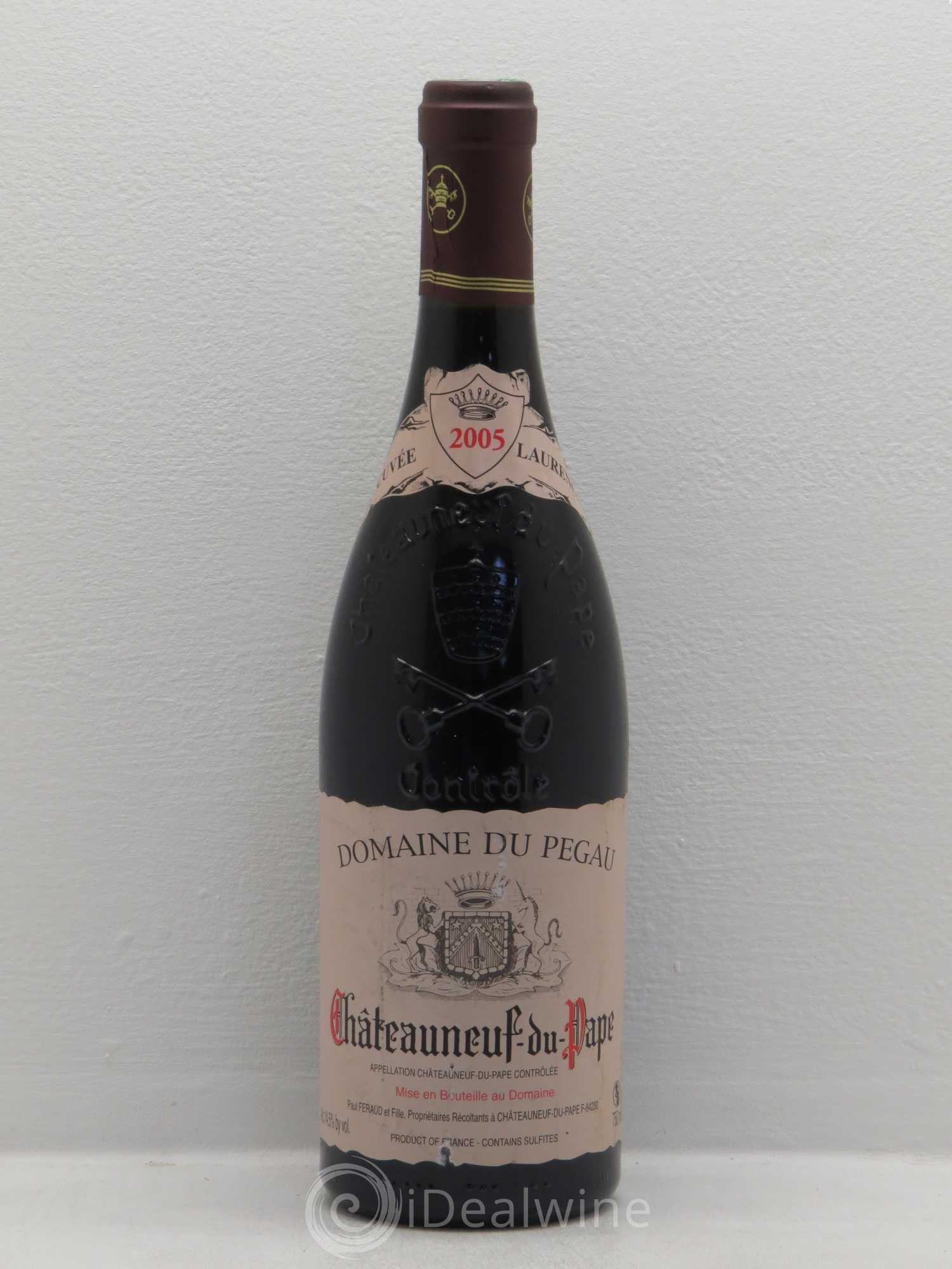 Châteauneuf-du-Pape Domaine du Pégau Cuvée Laurence Paul et Laurence Féraud 2005 - Lot de 1 bouteille - 0