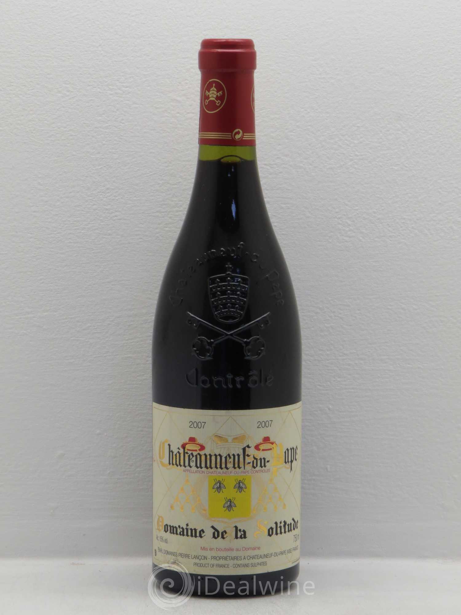 Châteauneuf-du-Pape Domaine de la Solitude 2007 - Lot de 1 bouteille - 0