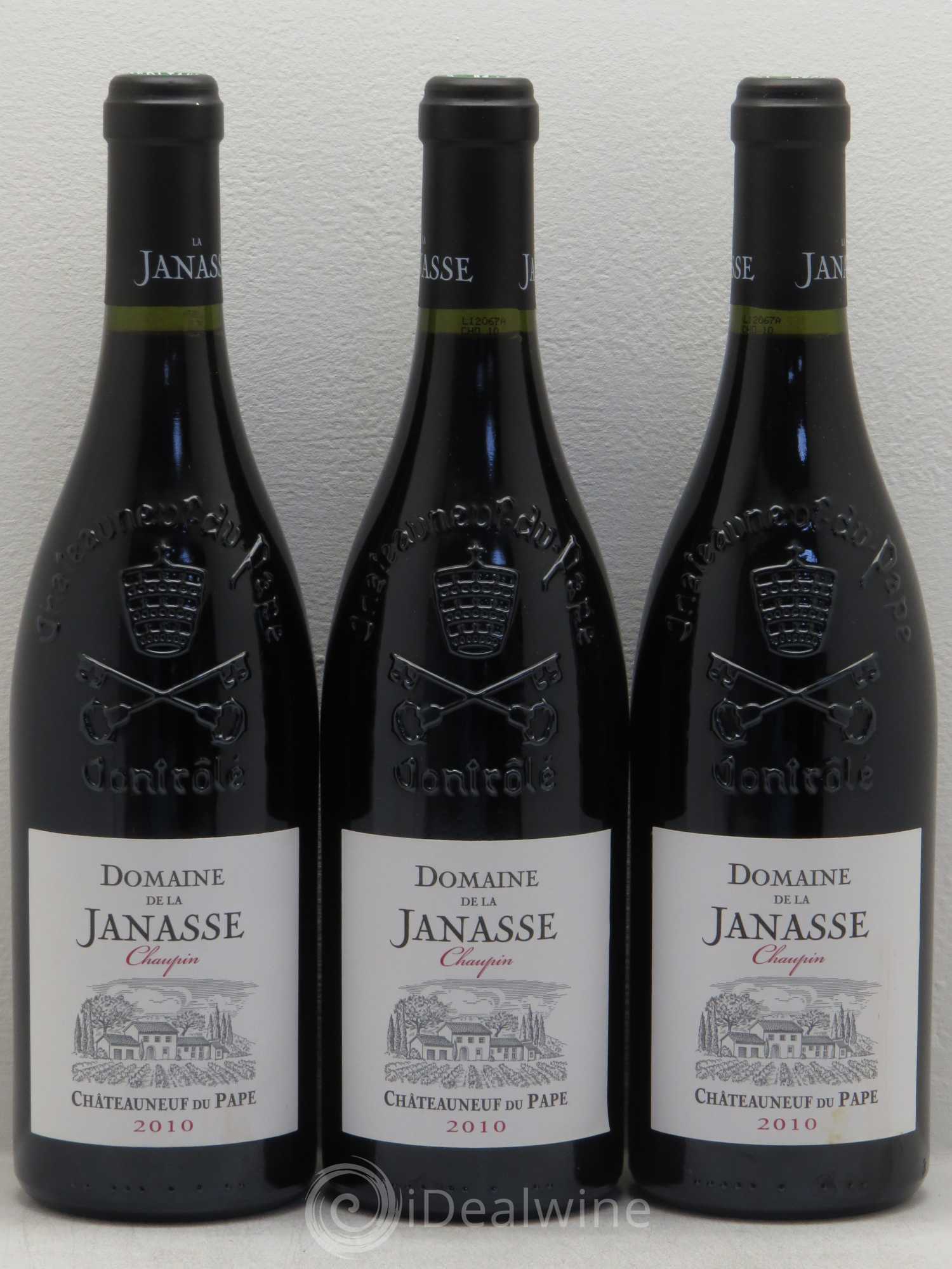 Châteauneuf-du-Pape Cuvée Chaupin La Janasse (Domaine de) 2010 - Lot de 3 bouteilles - 0