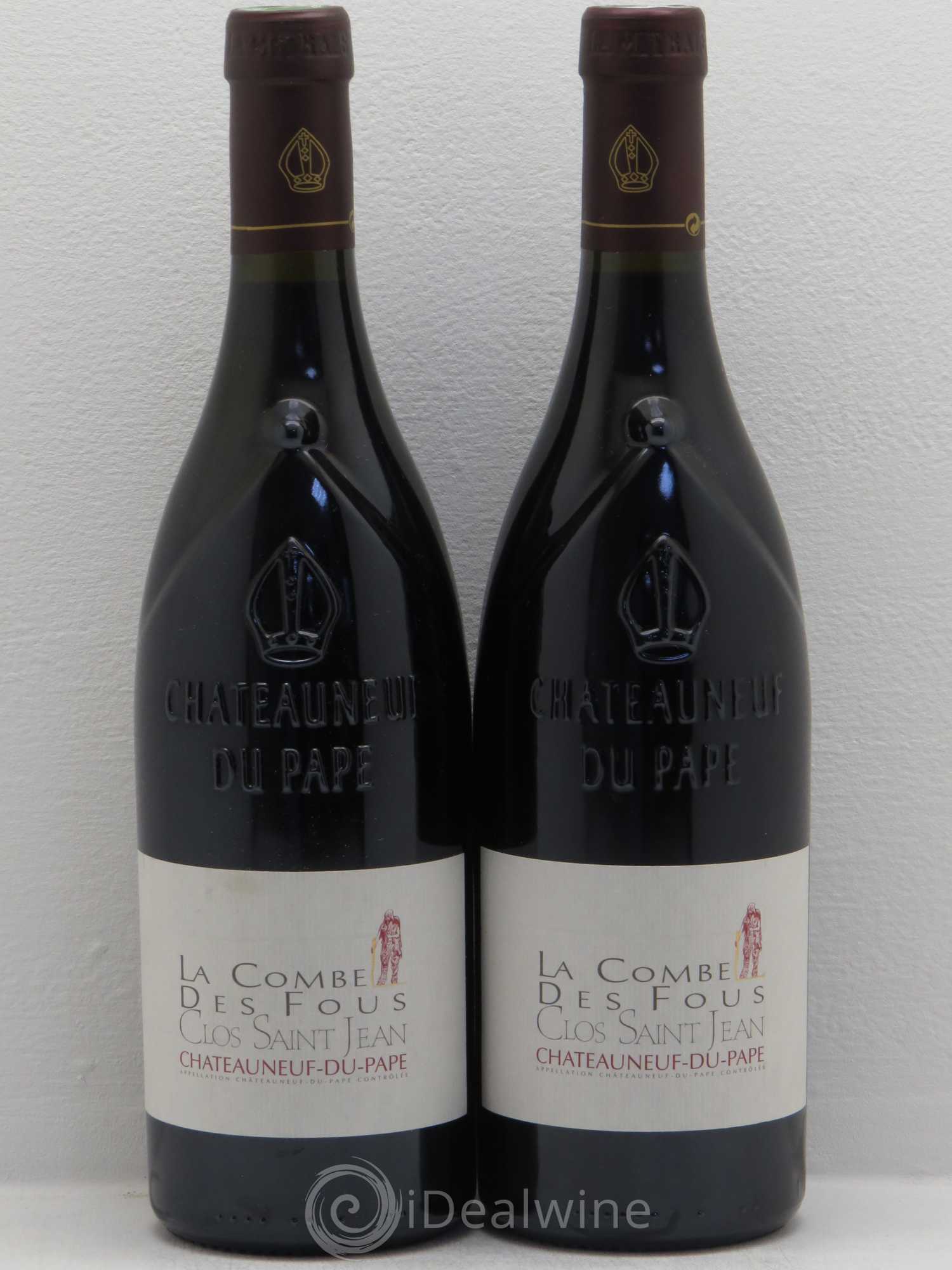 Châteauneuf-du-Pape Clos Saint-Jean La Combe des Fous Pascal et Vincent Maurel 2011 - Lot de 2 bouteilles - 0