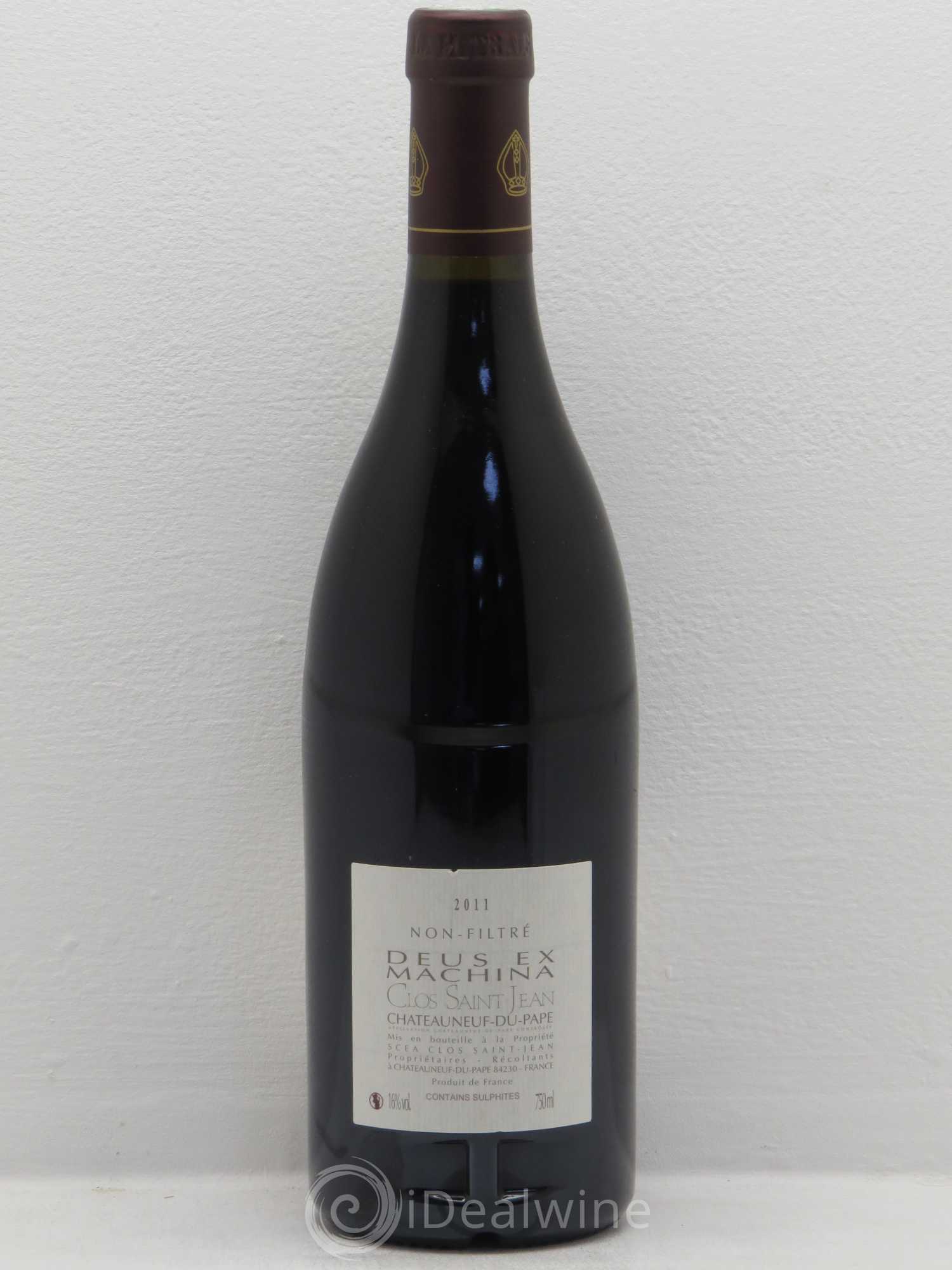 Châteauneuf-du-Pape Clos Saint-Jean Deus Ex Machina Pascal et Vincent Maurel 2011 - Lot de 1 bouteille - 1