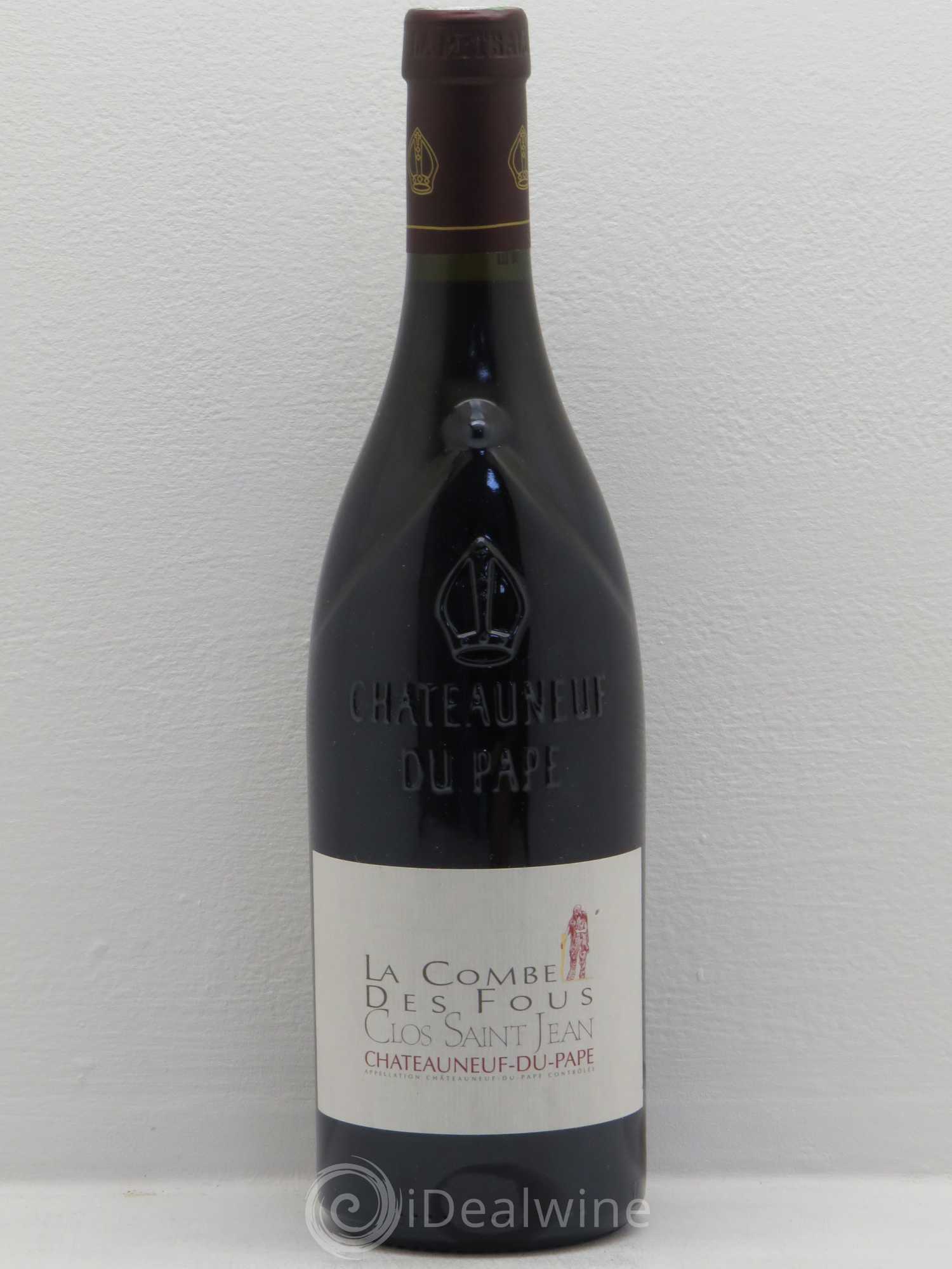 Châteauneuf-du-Pape Clos Saint-Jean La Combe des Fous Pascal et Vincent Maurel 2011 - Lot de 1 bouteille - 0