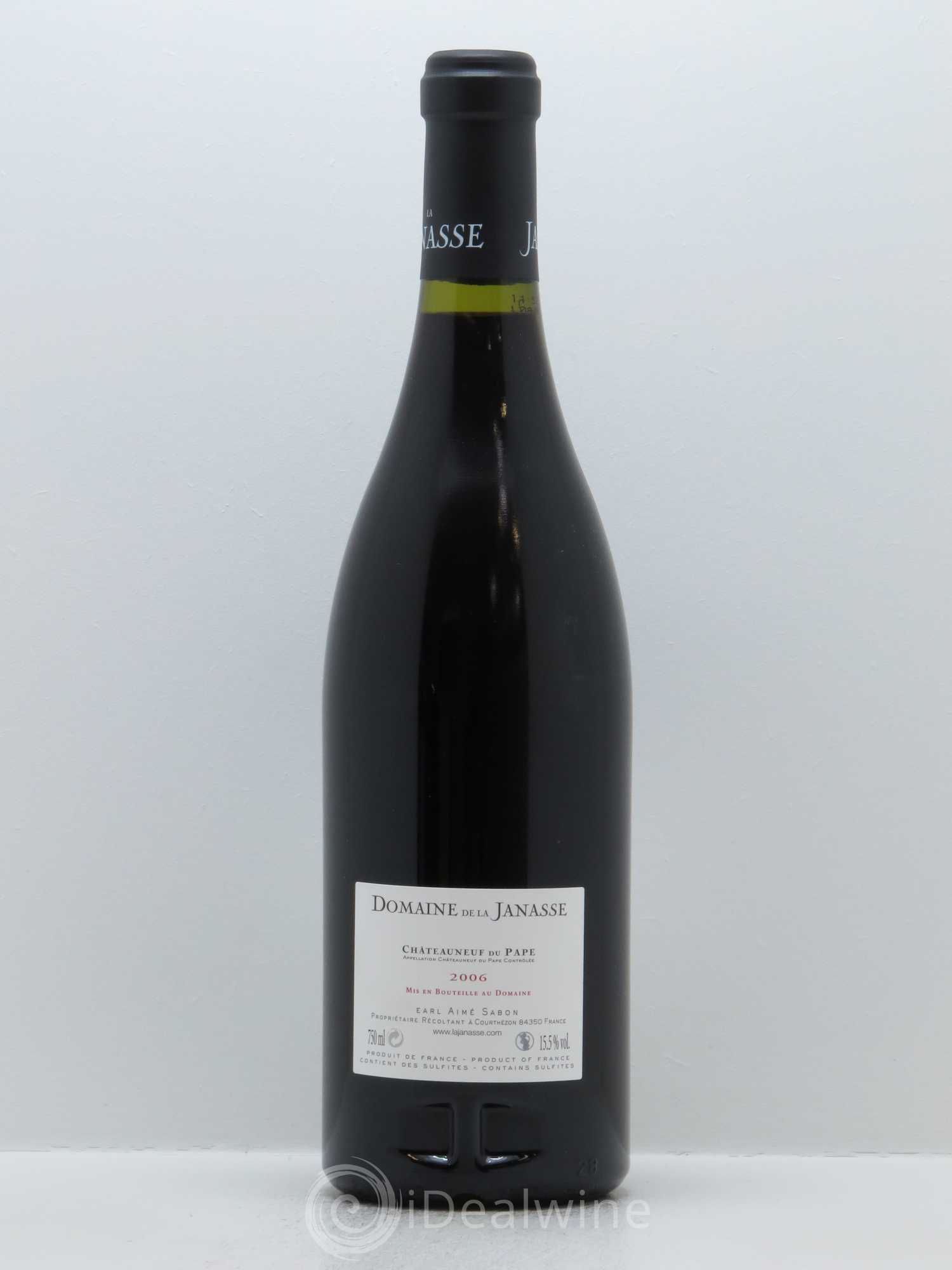 Châteauneuf-du-Pape La Janasse (Domaine de) 2006 - Lot de 1 bouteille - 1