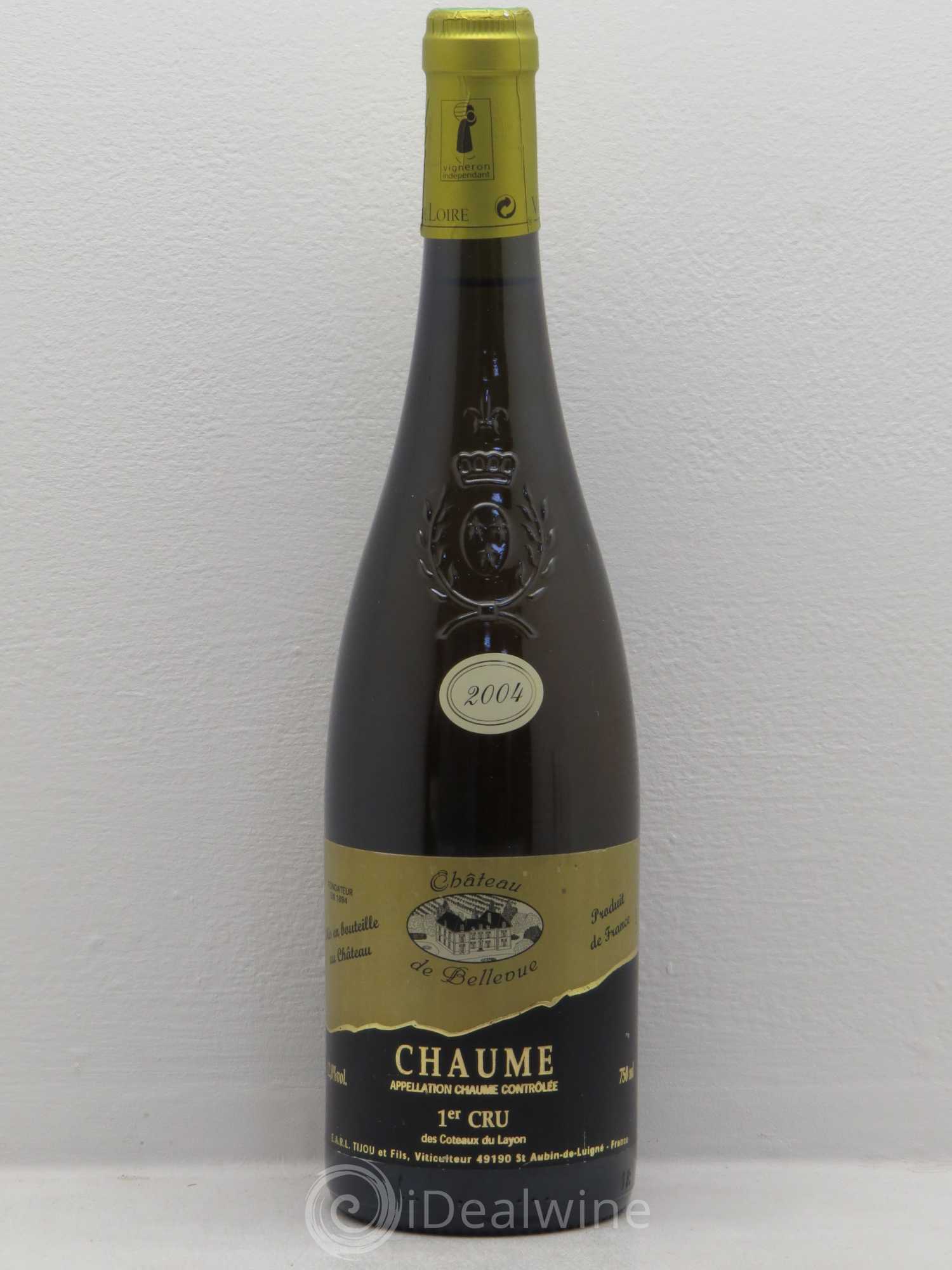 Coteaux du Layon Chaume Château de Bellevue 2004 - Posten von 1 Flasche - 0