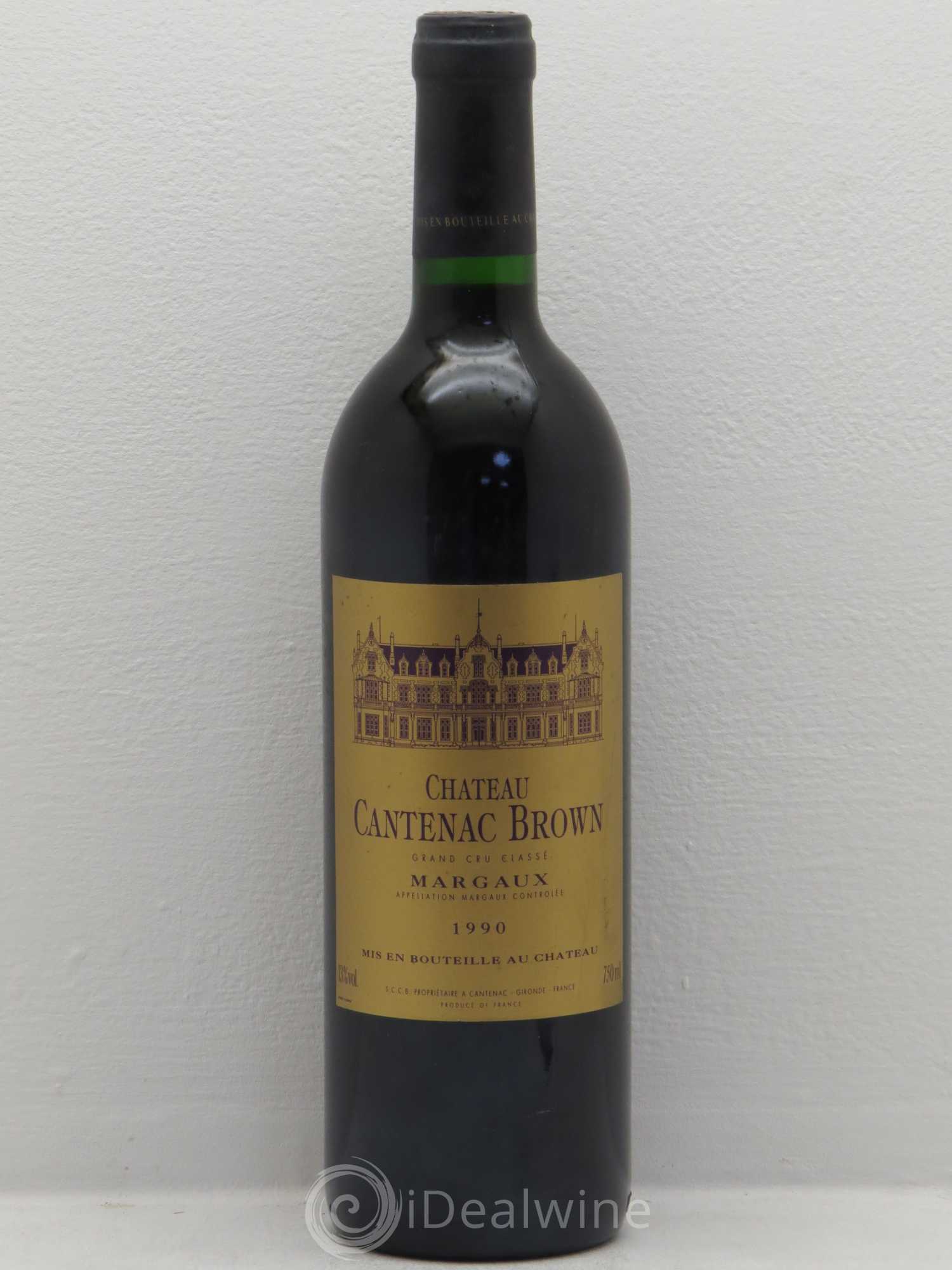 Château Cantenac Brown 3ème Grand Cru Classé 1990 - Lotto di 1 bottiglia - 0