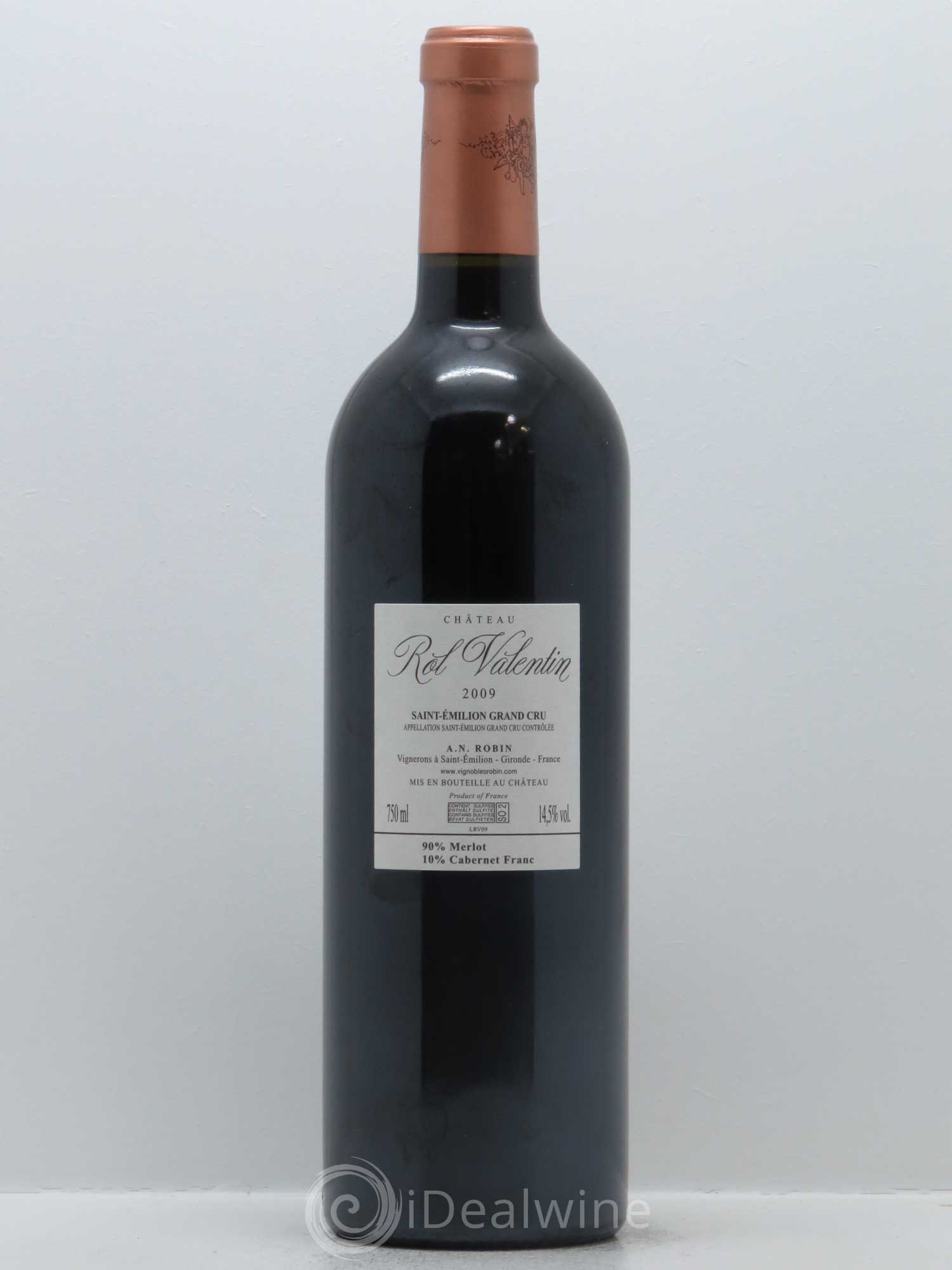 Château Rol Valentin Grand Cru Classé 2009 - Lot de 1 bouteille - 1