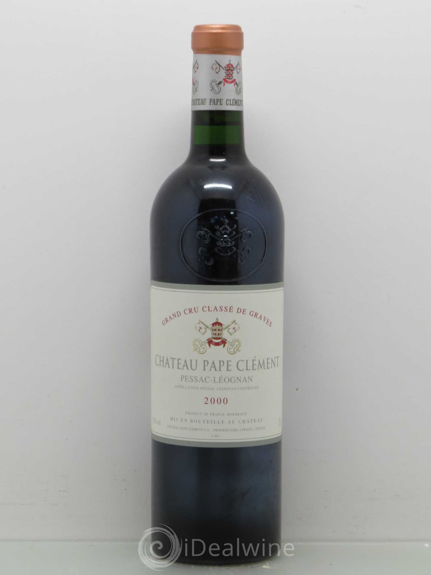 Château Pape Clément Cru Classé de Graves 2000 - Lot de 1 bouteille - 0