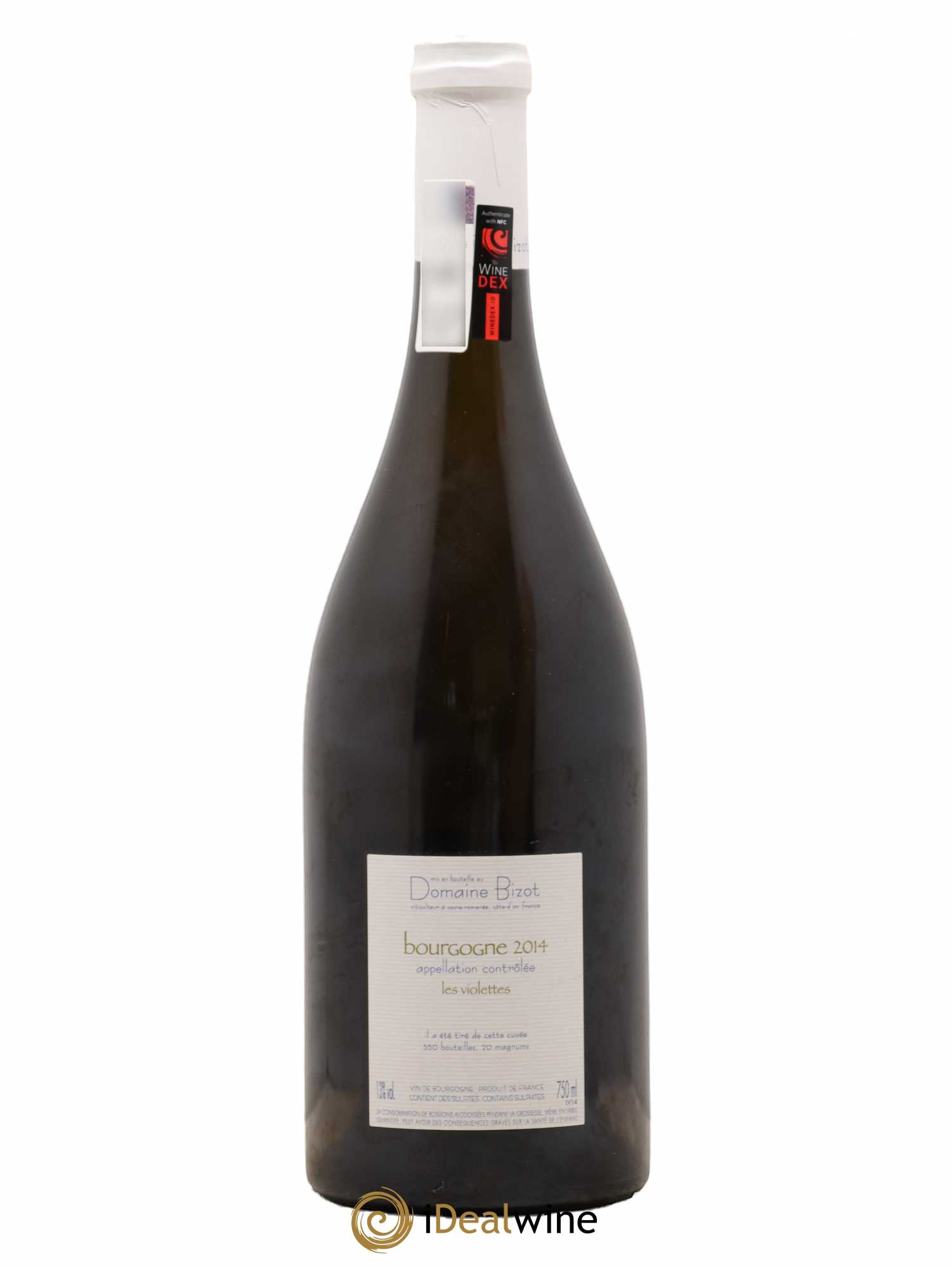 Bourgogne Les Violettes Bizot (Domaine) 2014 - Lot de 1 bouteille - 1