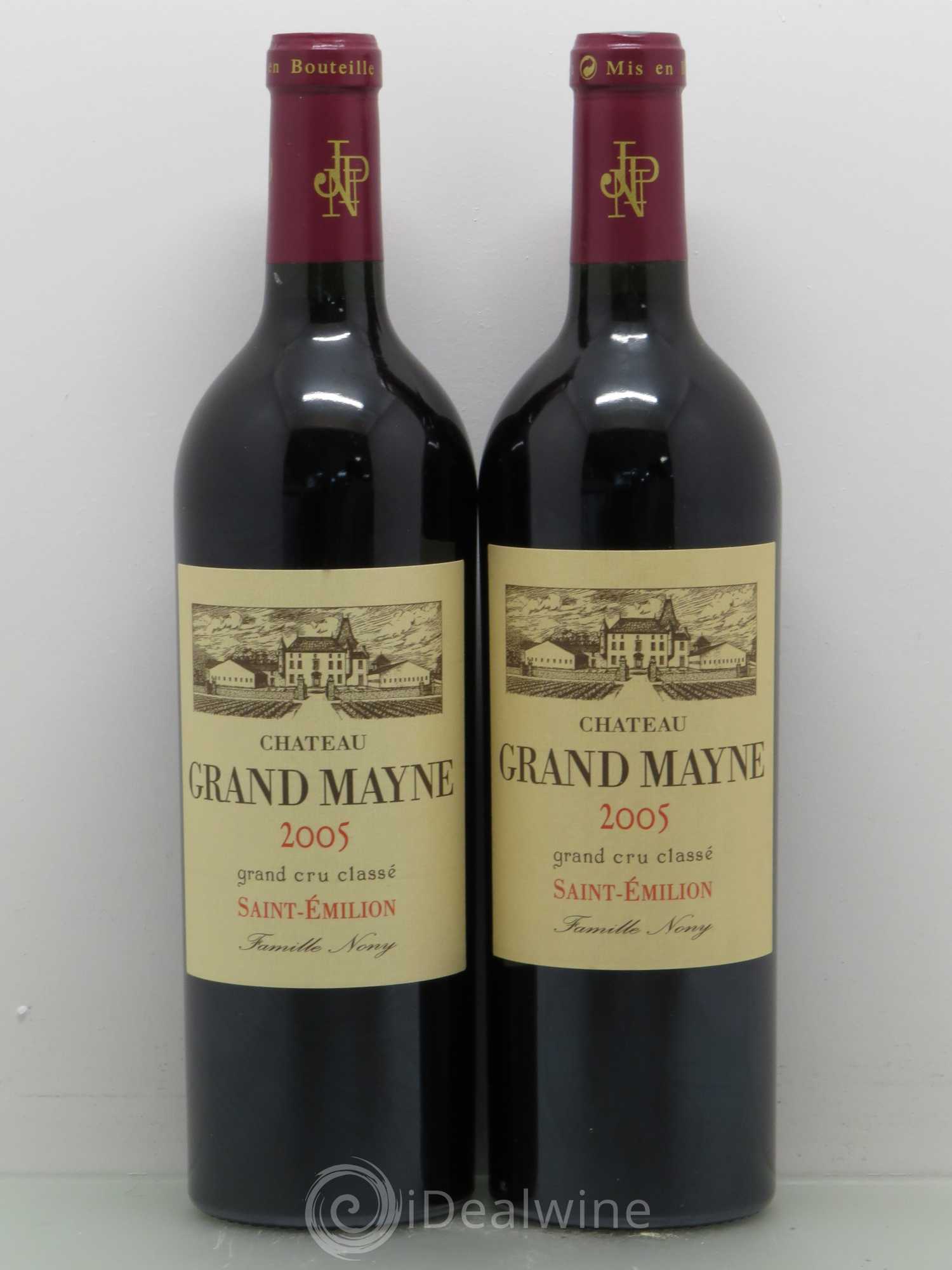 Château Grand Mayne Grand Cru Classé 2005 - Lot de 2 bouteilles - 0
