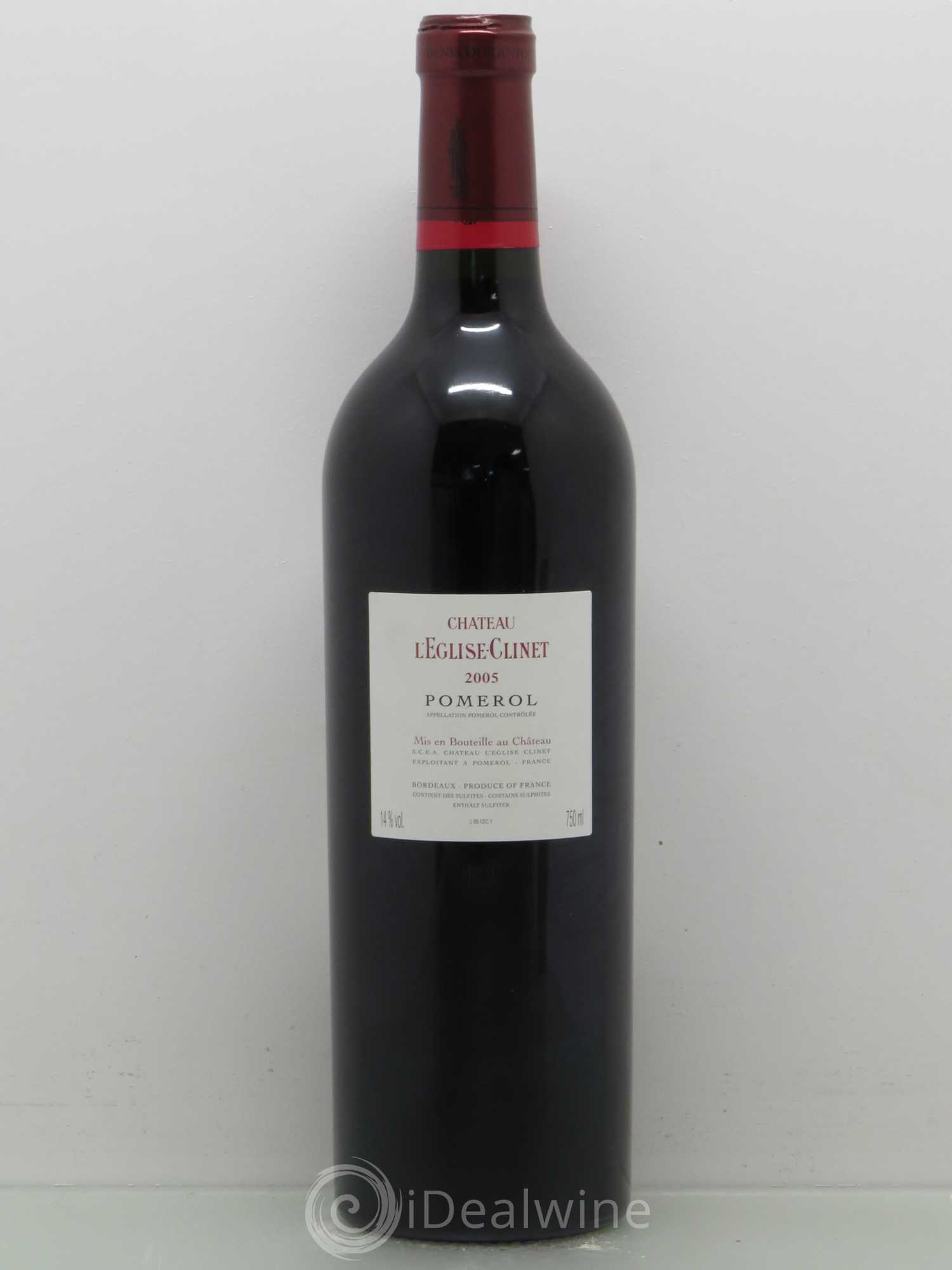 Château l' Église Clinet 2005 - Lot de 1 bouteille - 1