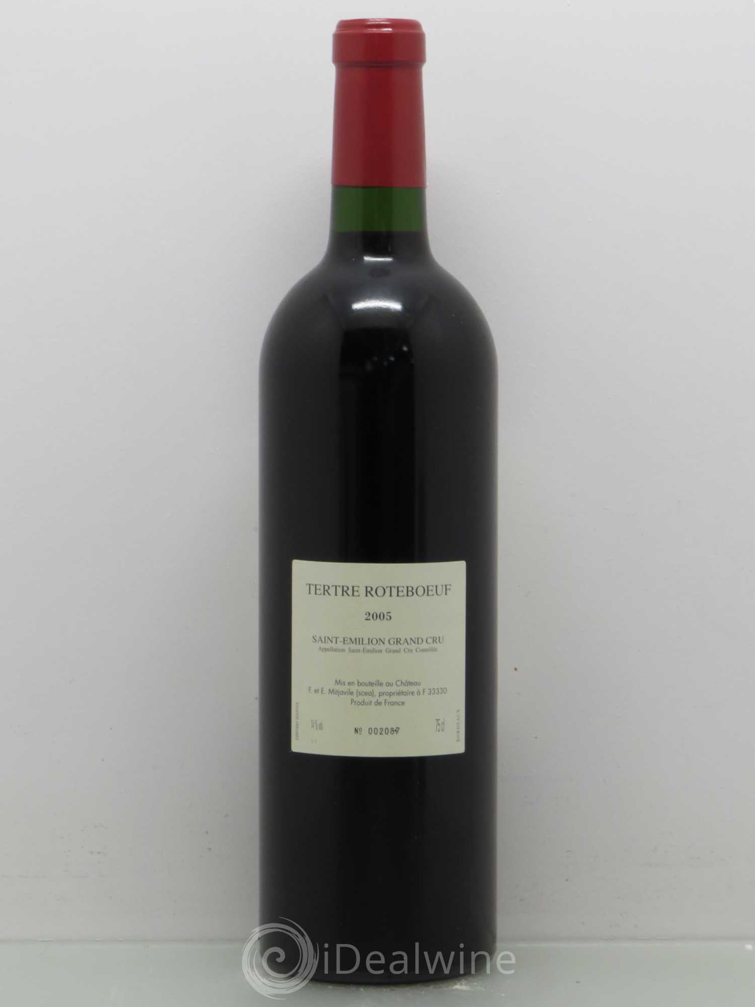 Château Tertre Roteboeuf 2005 - Lot de 1 bouteille - 1