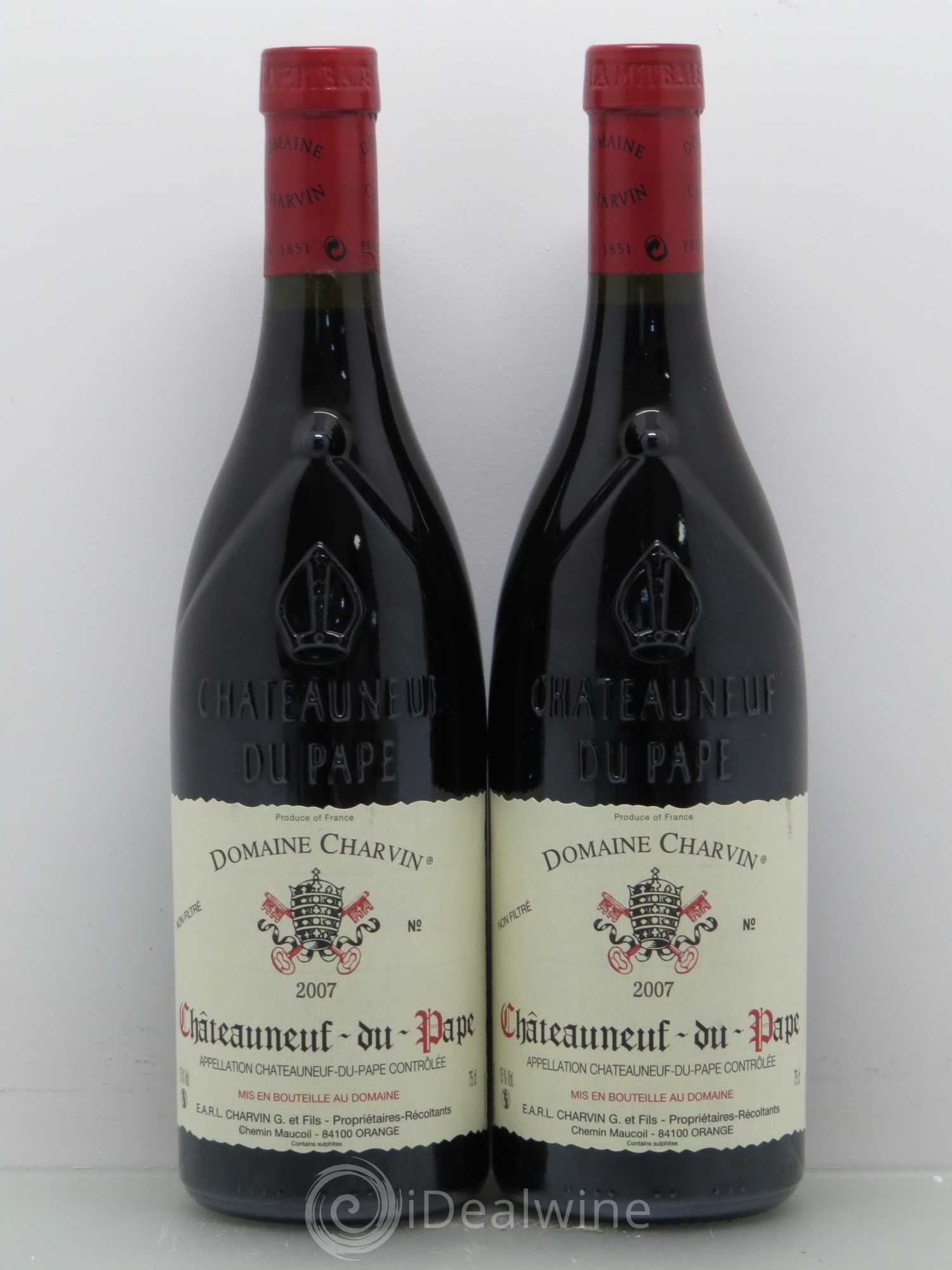 Châteauneuf-du-Pape Charvin (Domaine) 2007 - Lot de 2 bouteilles - 0