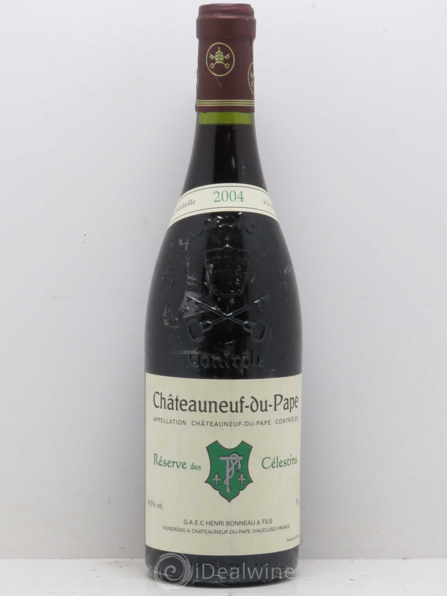 Châteauneuf-du-Pape Réserve des Célestins Henri Bonneau & Fils 2004 - Lot de 1 bouteille - 0