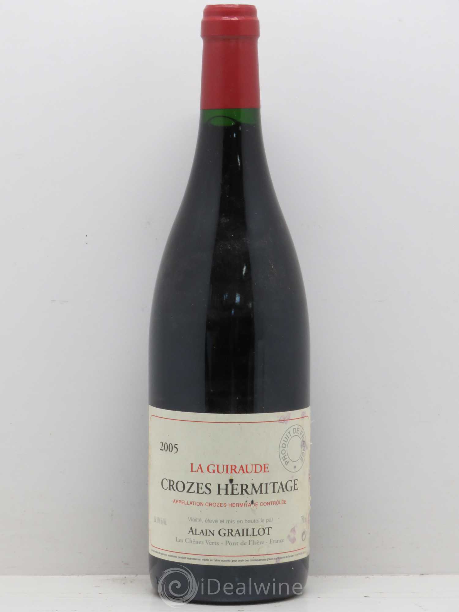 Crozes-Hermitage La Guiraude Domaine Graillot 2005 - Lot de 1 bouteille - 0
