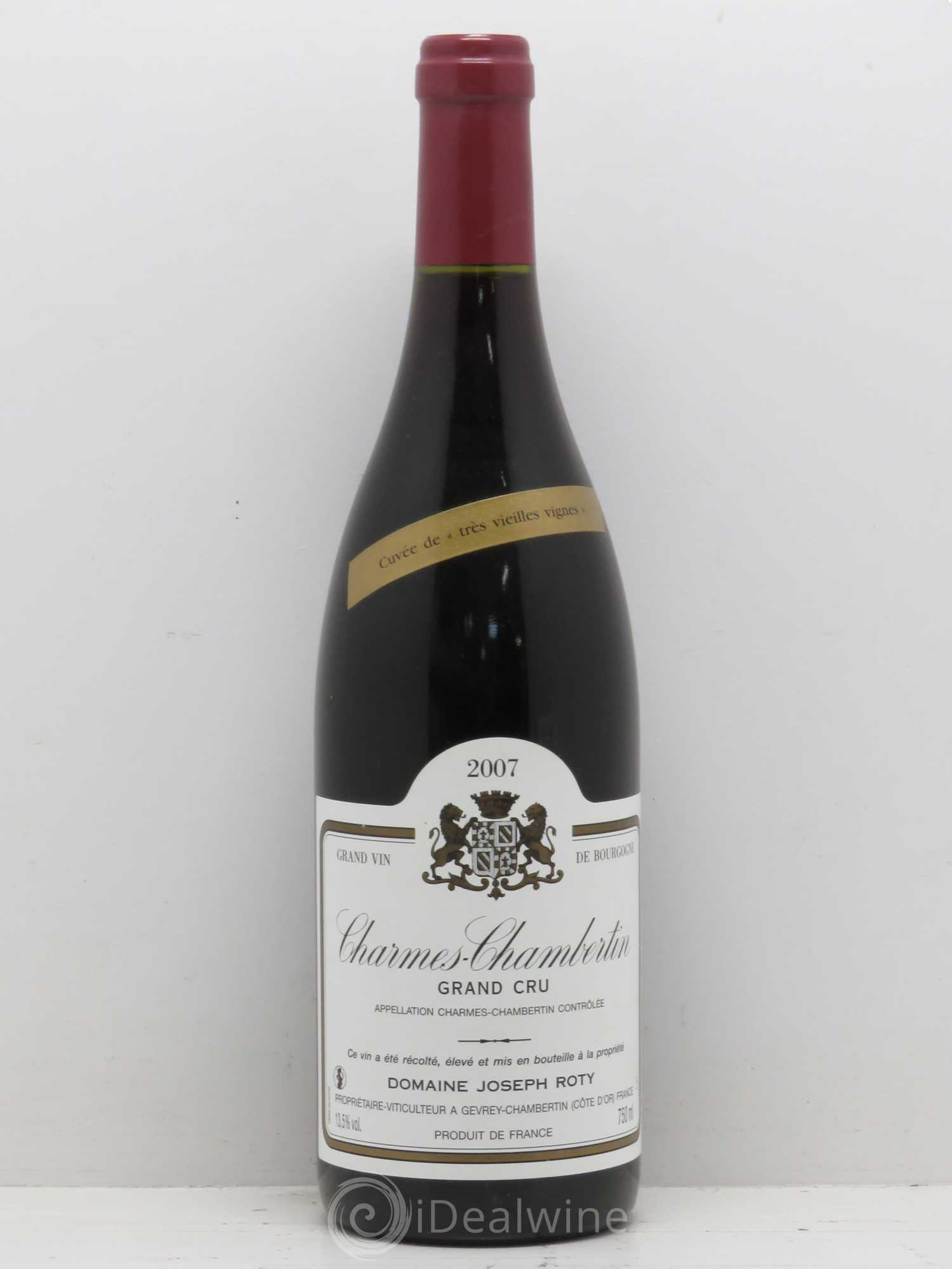 Charmes-Chambertin Grand Cru Très vieilles vignes Joseph Roty (Domaine) 2007 - Lot de 1 bouteille - 0