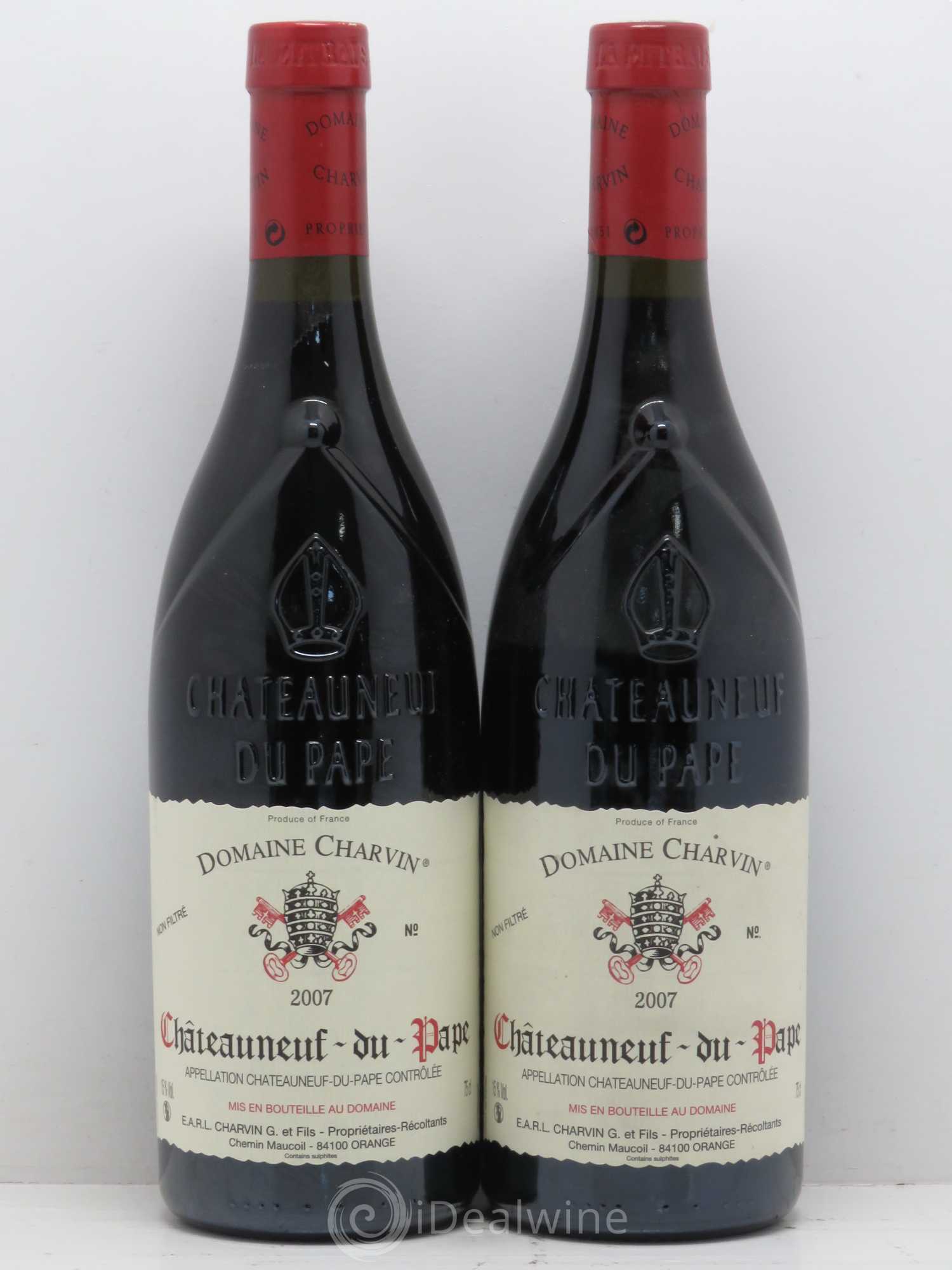 Châteauneuf-du-Pape Charvin (Domaine) 2007 - Lot de 2 bouteilles - 0