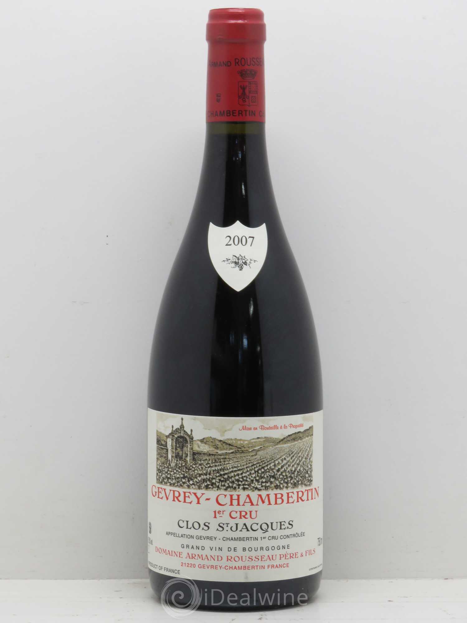 Gevrey-Chambertin 1er Cru Clos Saint-Jacques Armand Rousseau (Domaine) 2007 - Lot de 1 bouteille - 0