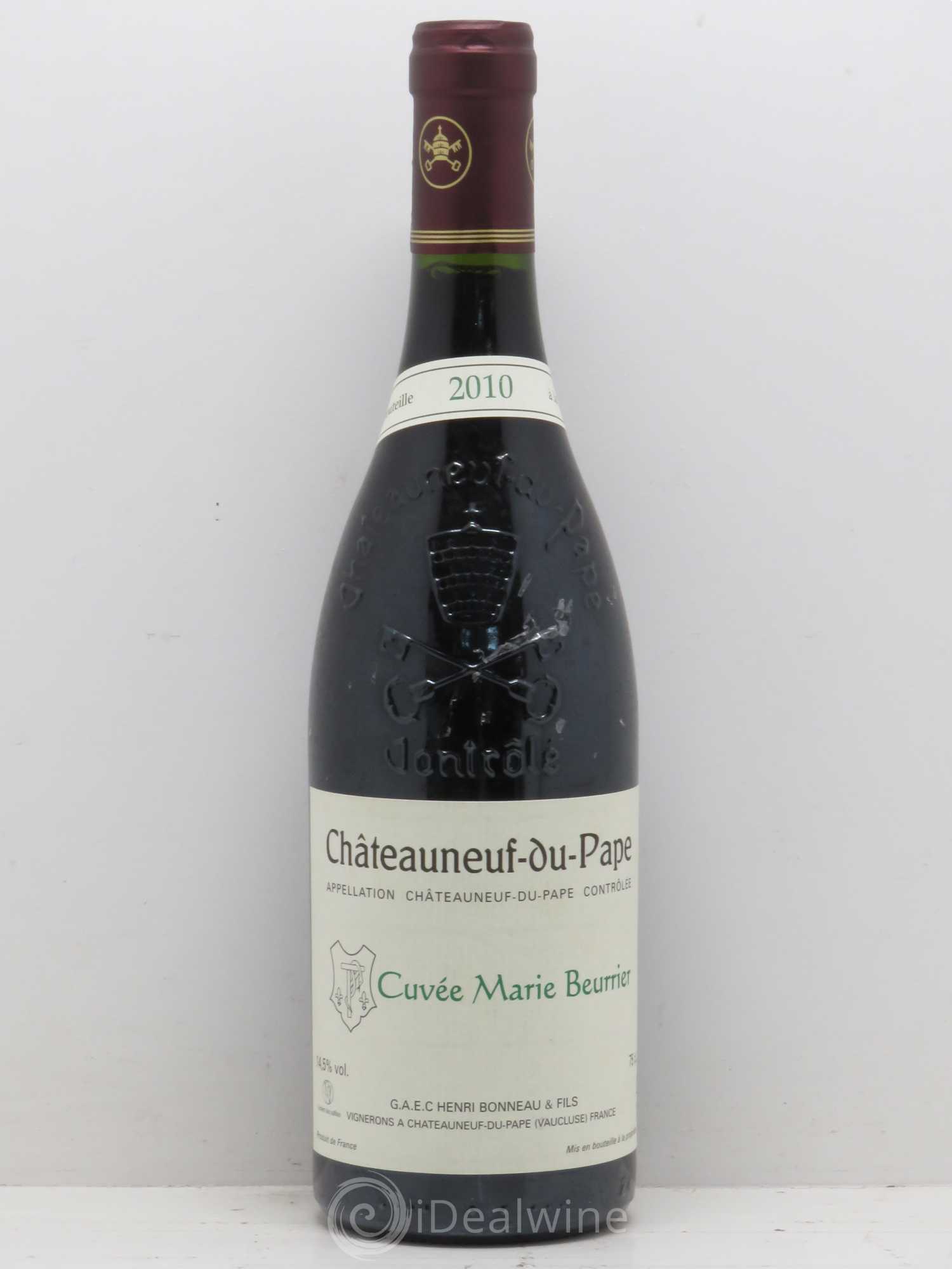 Châteauneuf-du-Pape Marie Beurrier Henri Bonneau & Fils 2010 - Lot de 1 bouteille - 0