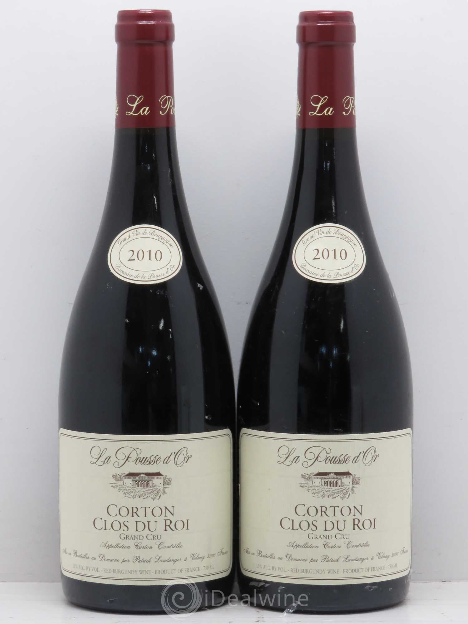 Corton Grand Cru Clos du Roi La Pousse d'Or (Domaine de) 2010 - Lot de 2 bouteilles - 0