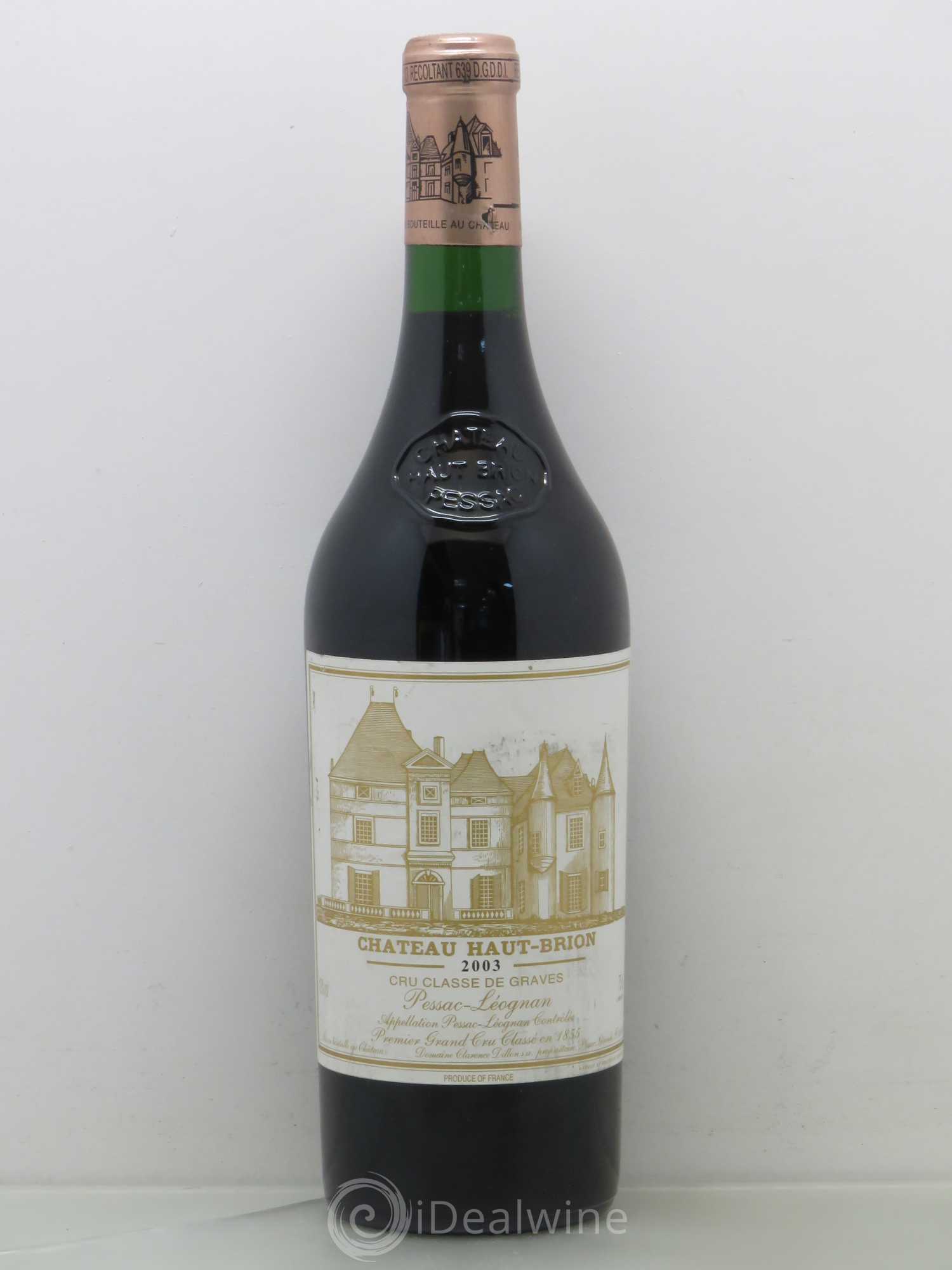 Château Haut Brion 1er Grand Cru Classé 2003 - Lot de 1 bouteille - 0