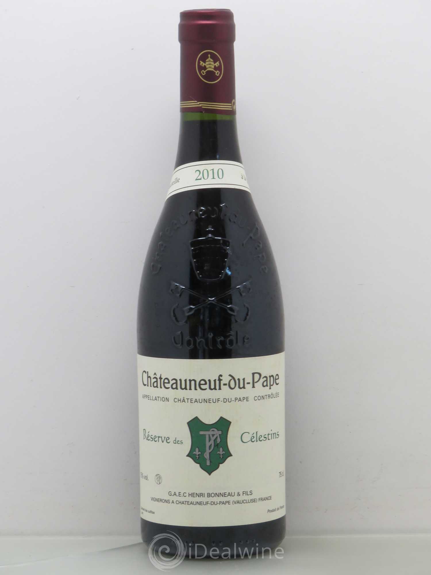 Châteauneuf-du-Pape Réserve des Célestins Henri Bonneau & Fils 2010 - Lot de 1 bouteille - 0