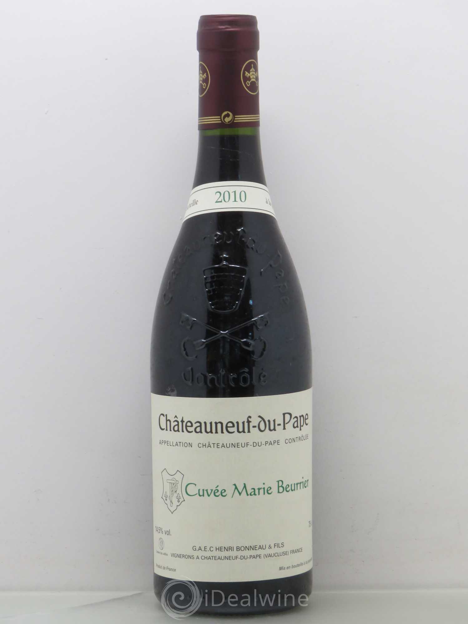 Châteauneuf-du-Pape Marie Beurrier Henri Bonneau & Fils 2010 - Lot de 1 bouteille - 0