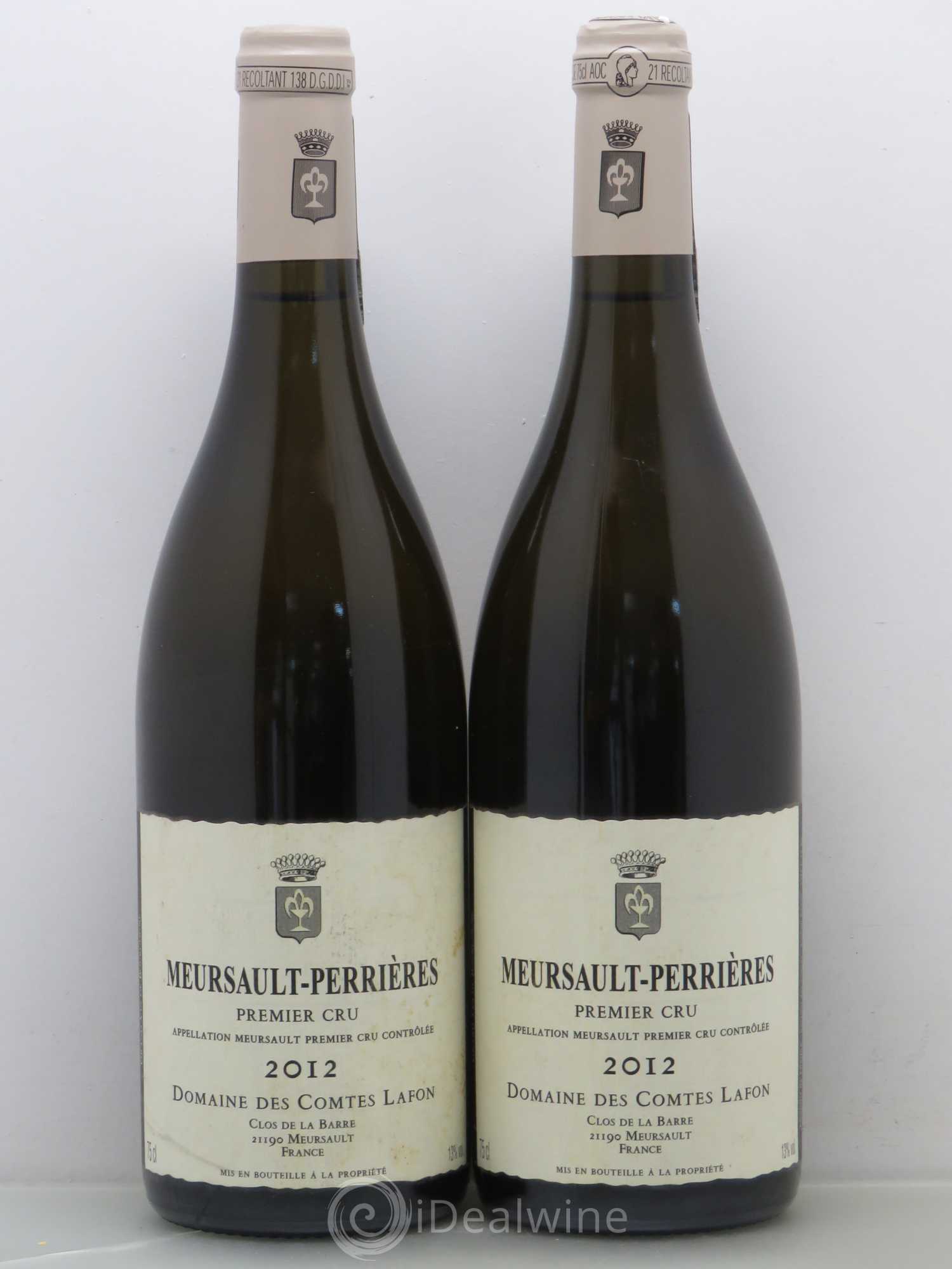 Meursault 1er Cru Perrières Comtes Lafon (Domaine des) 2012 - Lot de 2 bouteilles - 0