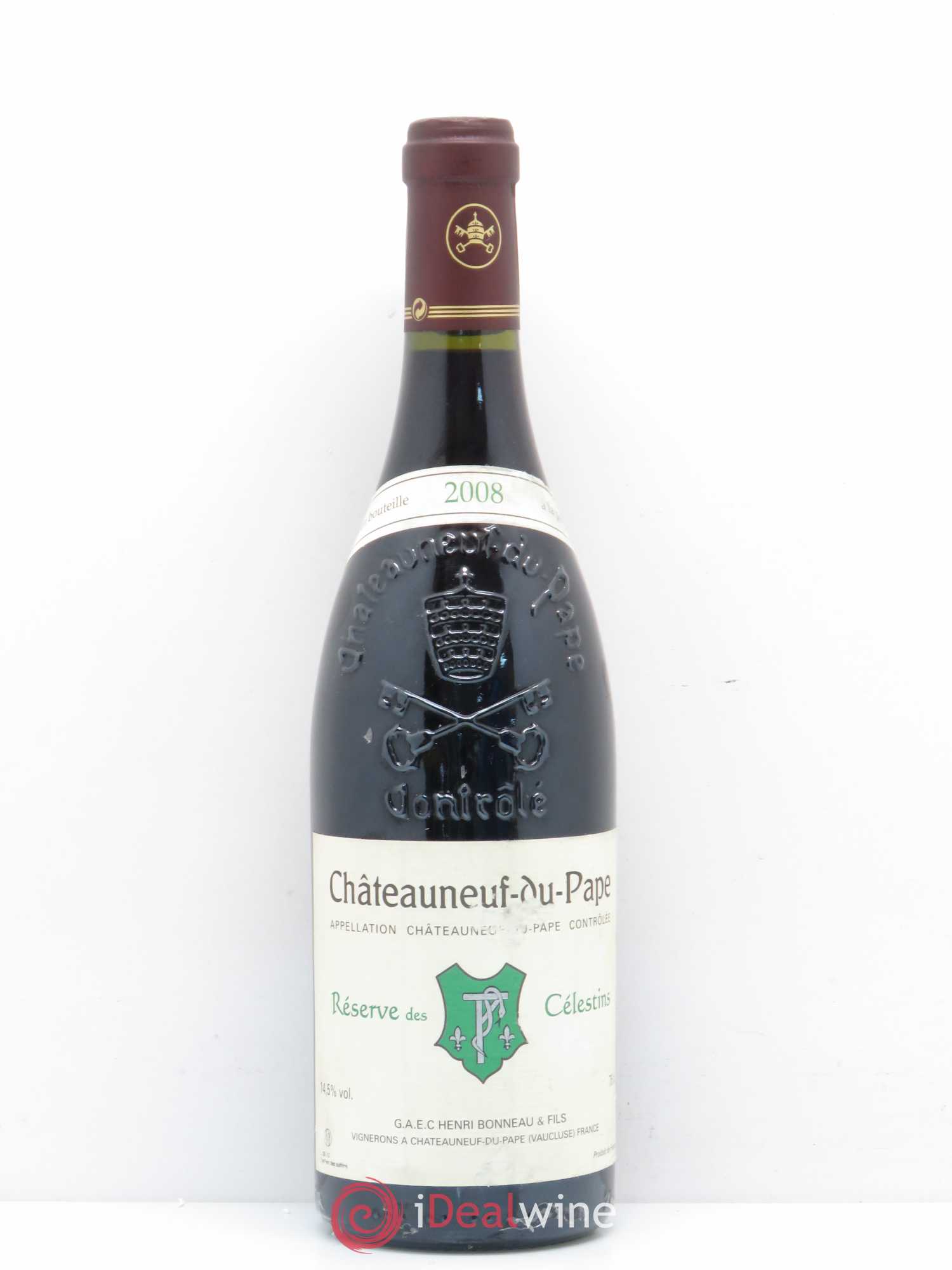 Châteauneuf-du-Pape Réserve des Célestins Henri Bonneau & Fils 2008 - Lot de 1 bouteille - 0