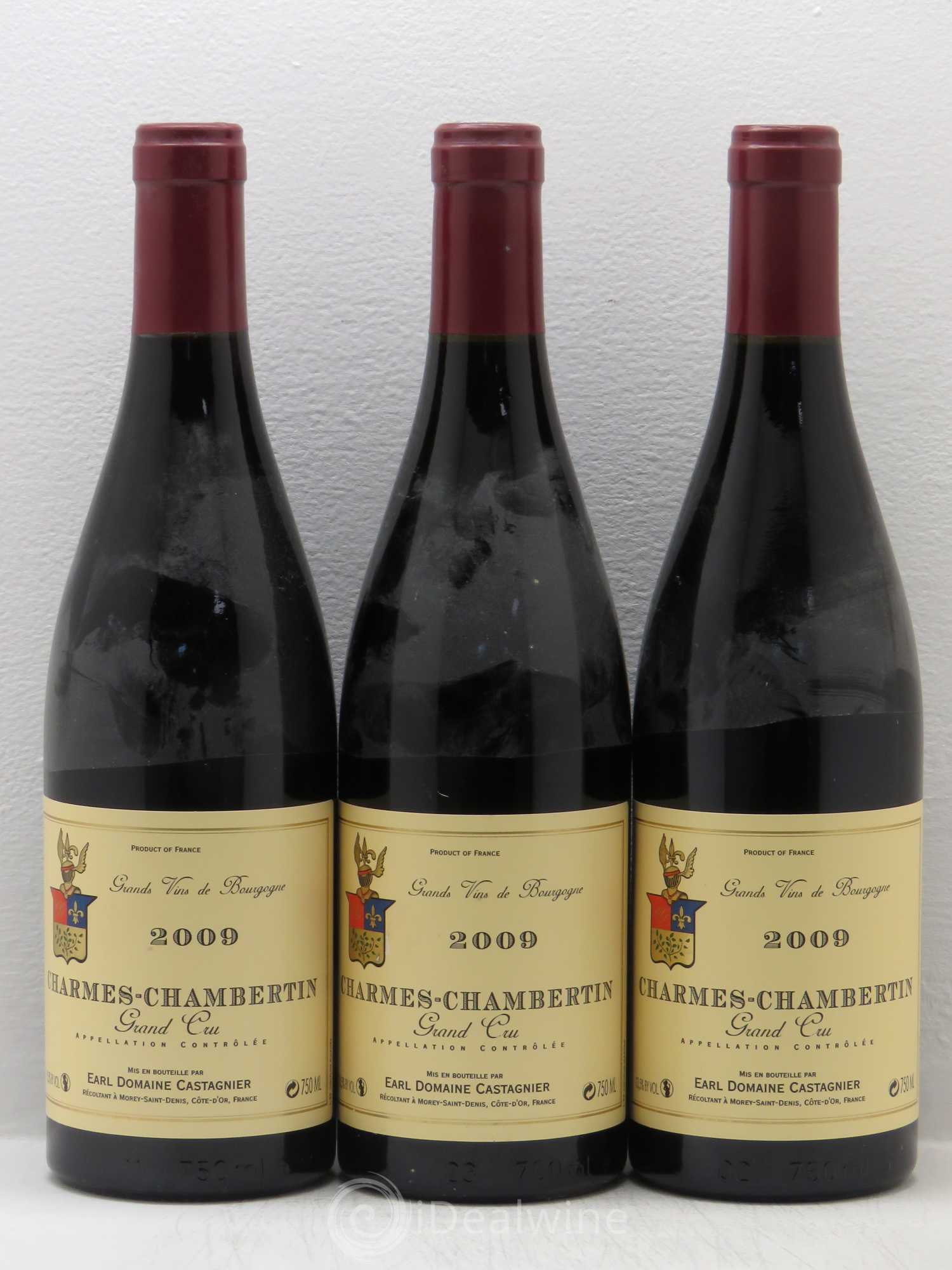 Charmes-Chambertin Grand Cru Domaine Castagnier (sans prix de réserve) 2009 - Posten von 3 Flaschen - 0
