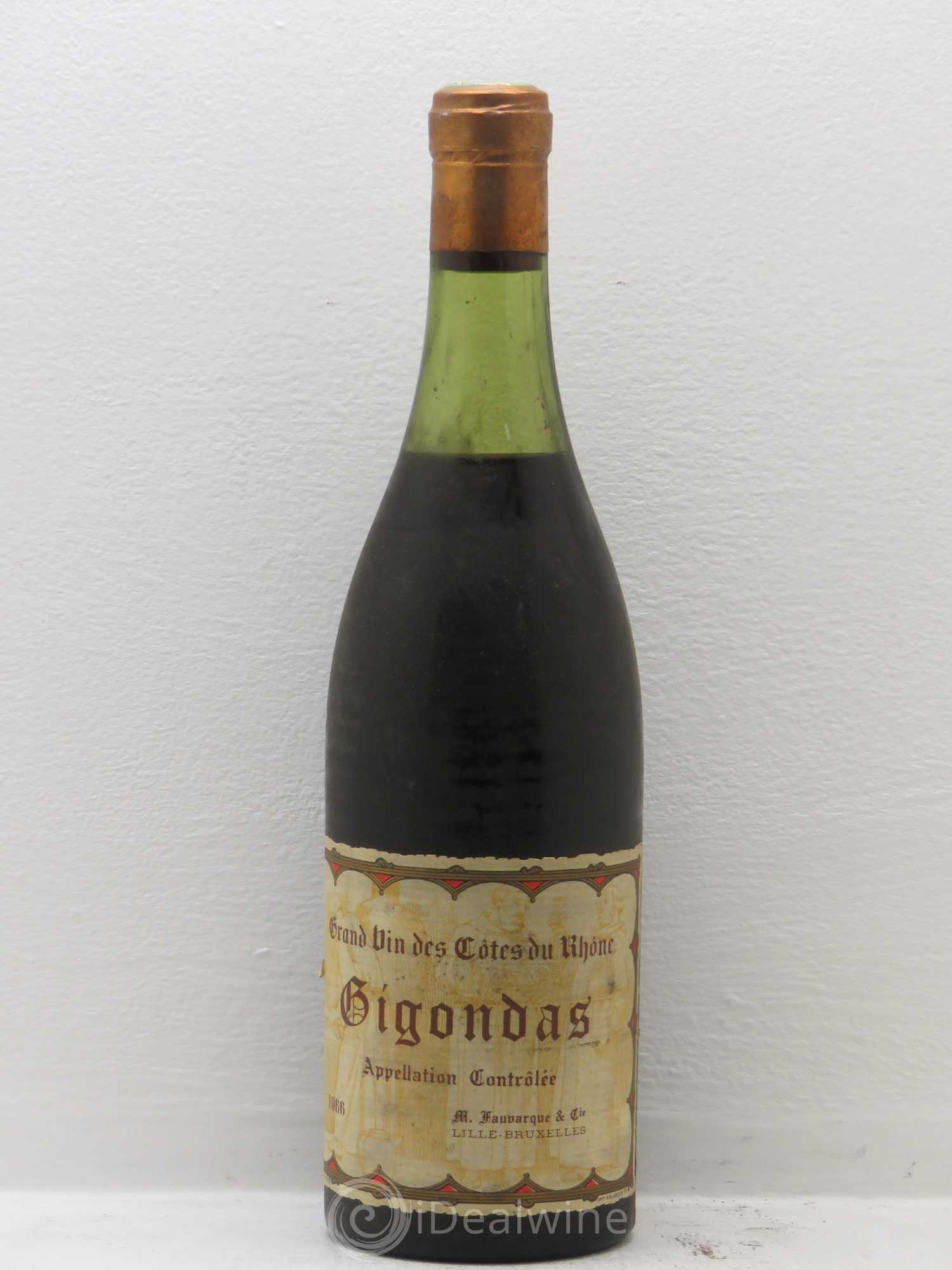 Gigondas Fauvarque 1966 - Lot de 1 bouteille - 0