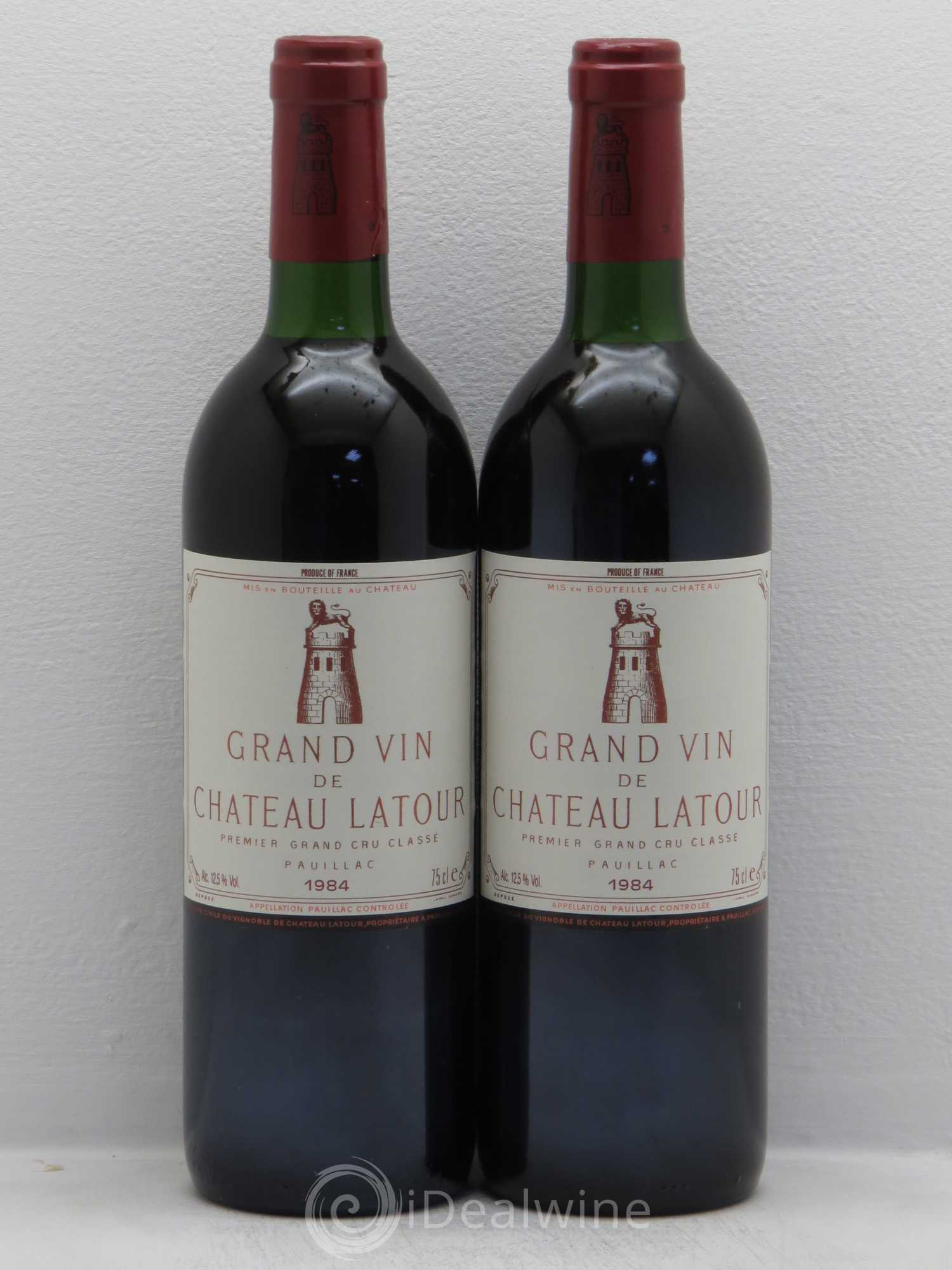 Château Latour 1er Grand Cru Classé 1984 - Lot de 2 bouteilles - 0