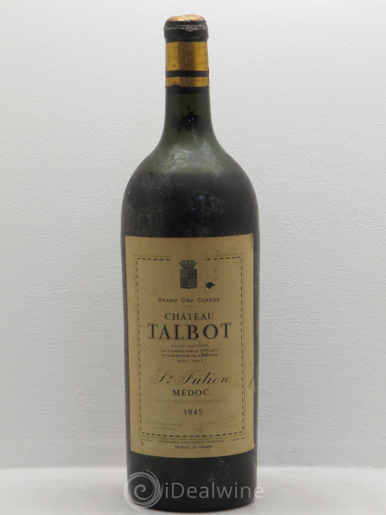 Château Talbot 4ème Grand Cru Classé 1945 - Lot de 1 magnum - 0