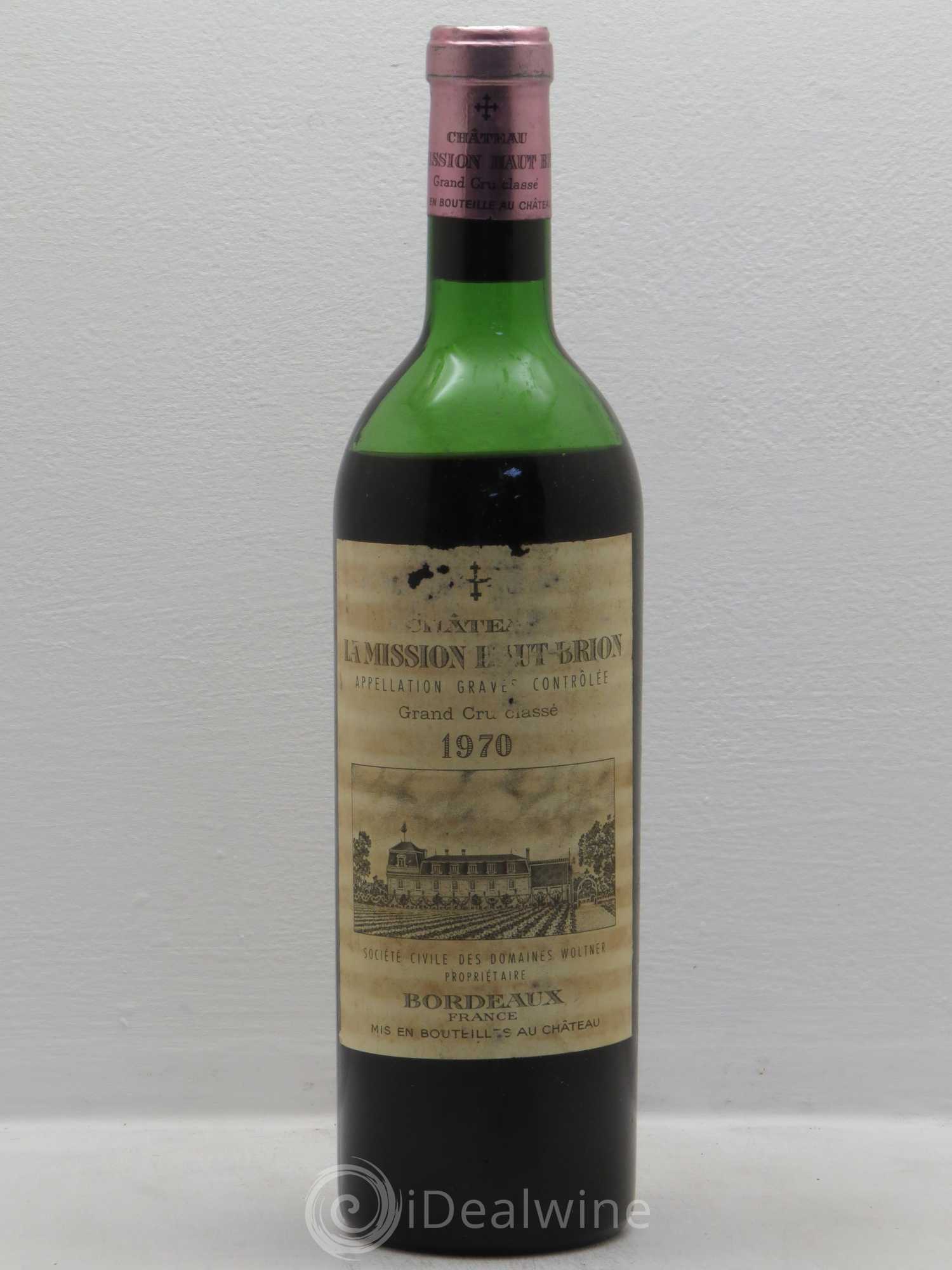 Château la Mission Haut-Brion Cru Classé de Graves 1970 - Lot de 1 bouteille - 0