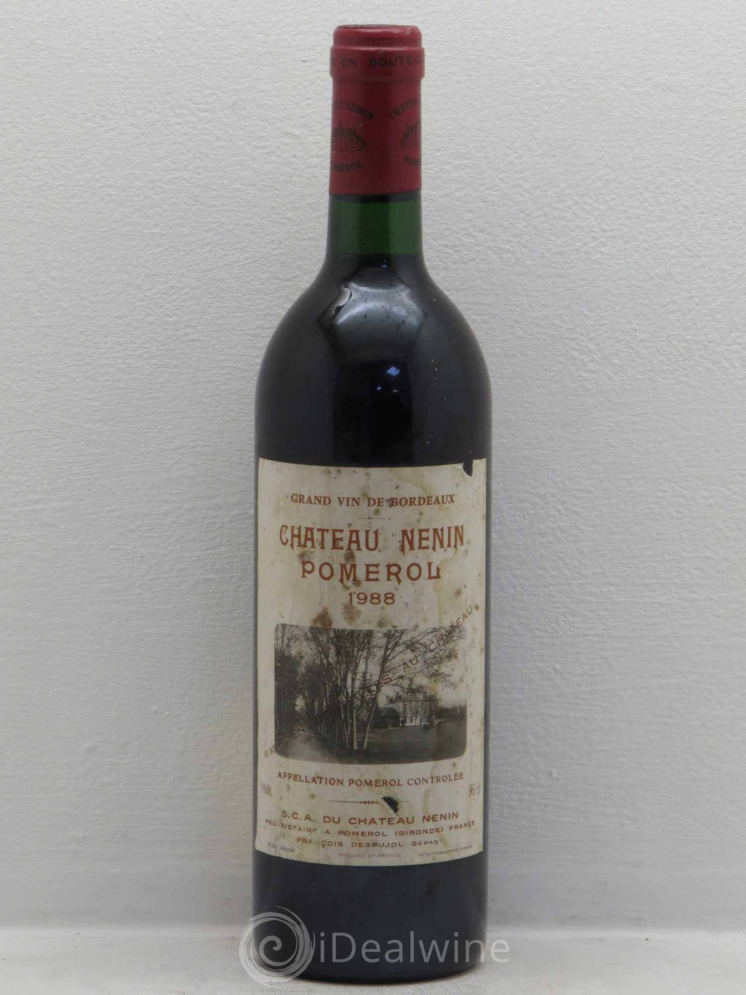 Château Nenin 1988 - Lot de 1 bouteille - 0