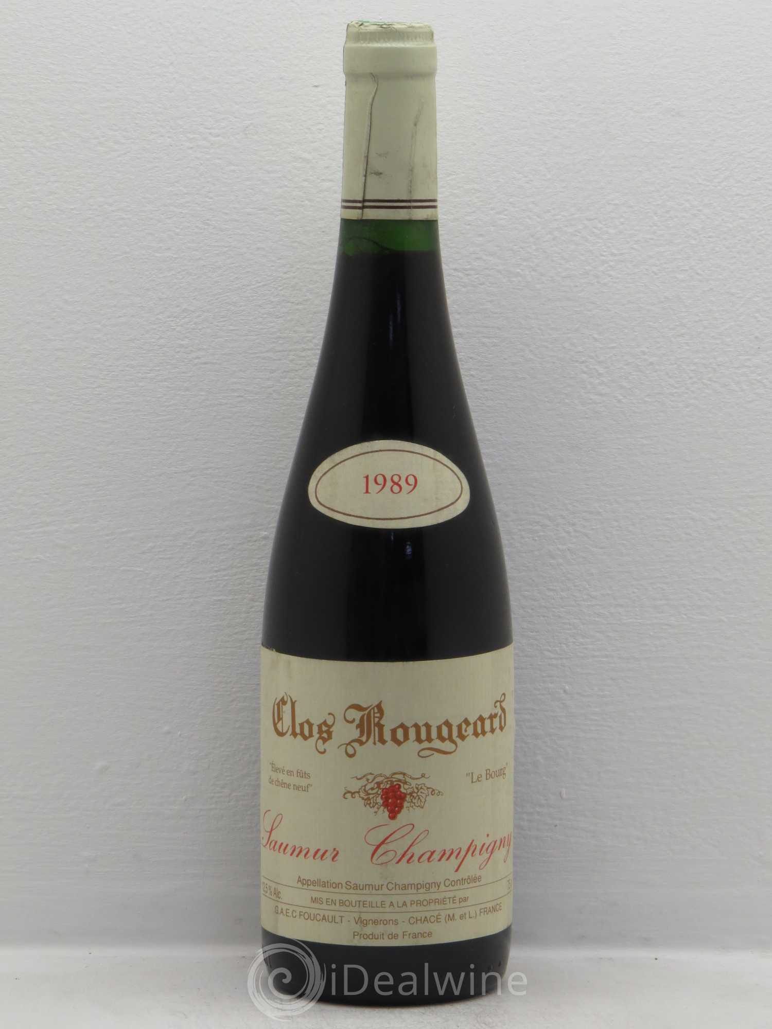 Saumur-Champigny Le Bourg Clos Rougeard 1989 - Lot de 1 bouteille - 0