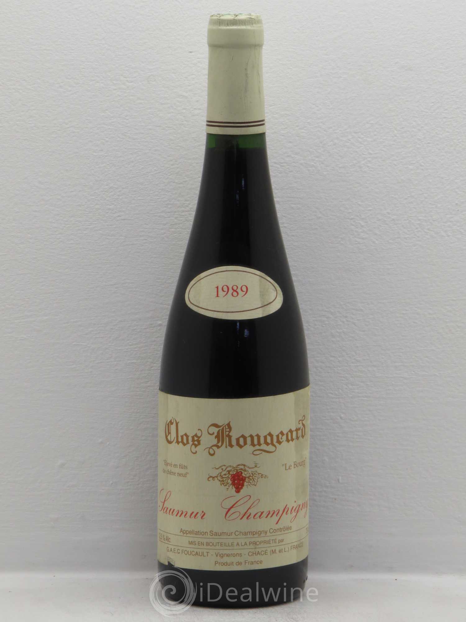 Saumur-Champigny Le Bourg Clos Rougeard 1989 - Lot de 1 bouteille - 0