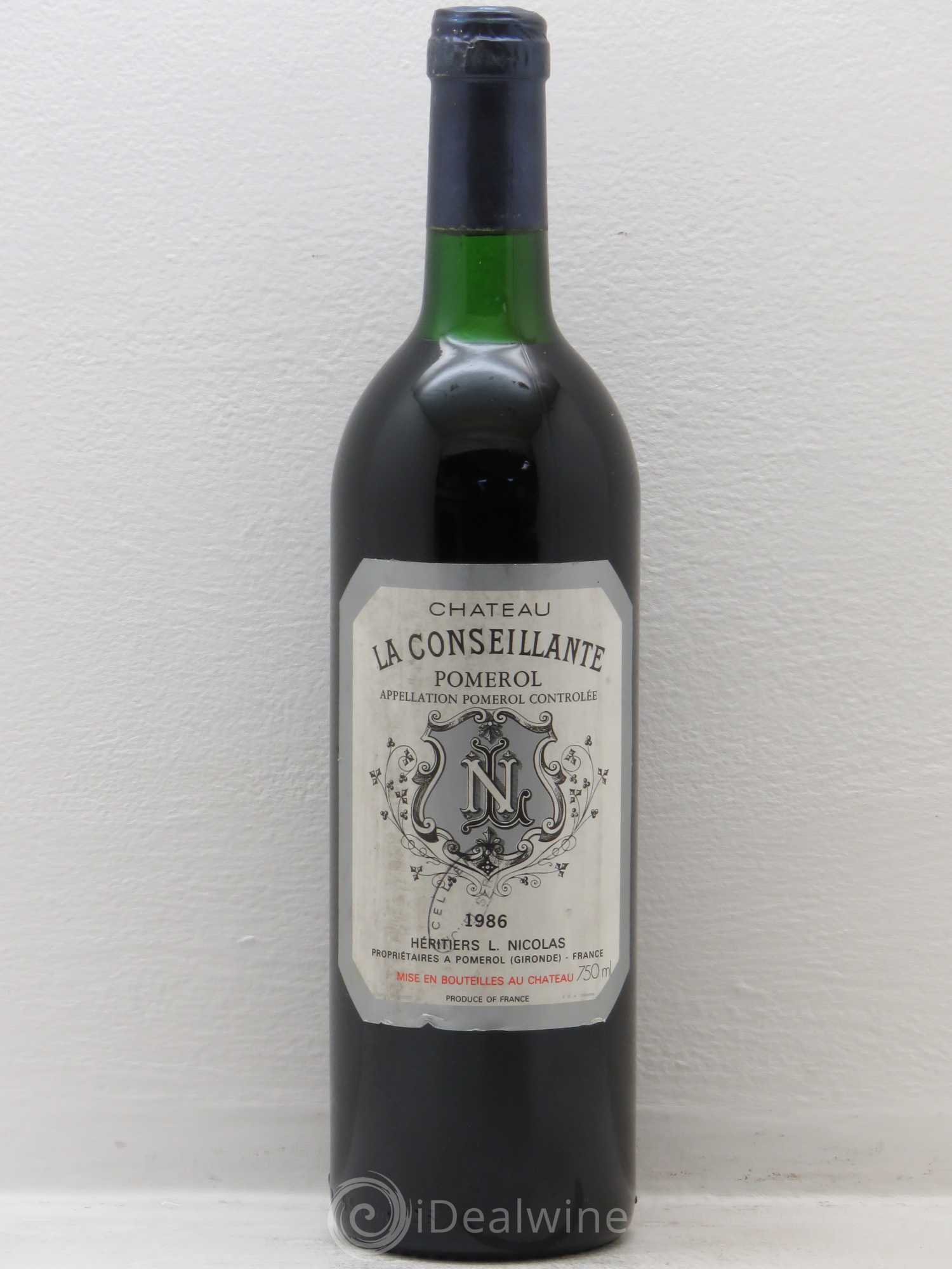 Château la Conseillante (sans prix de réserve) 1986 - Lot de 1 bouteille - 0